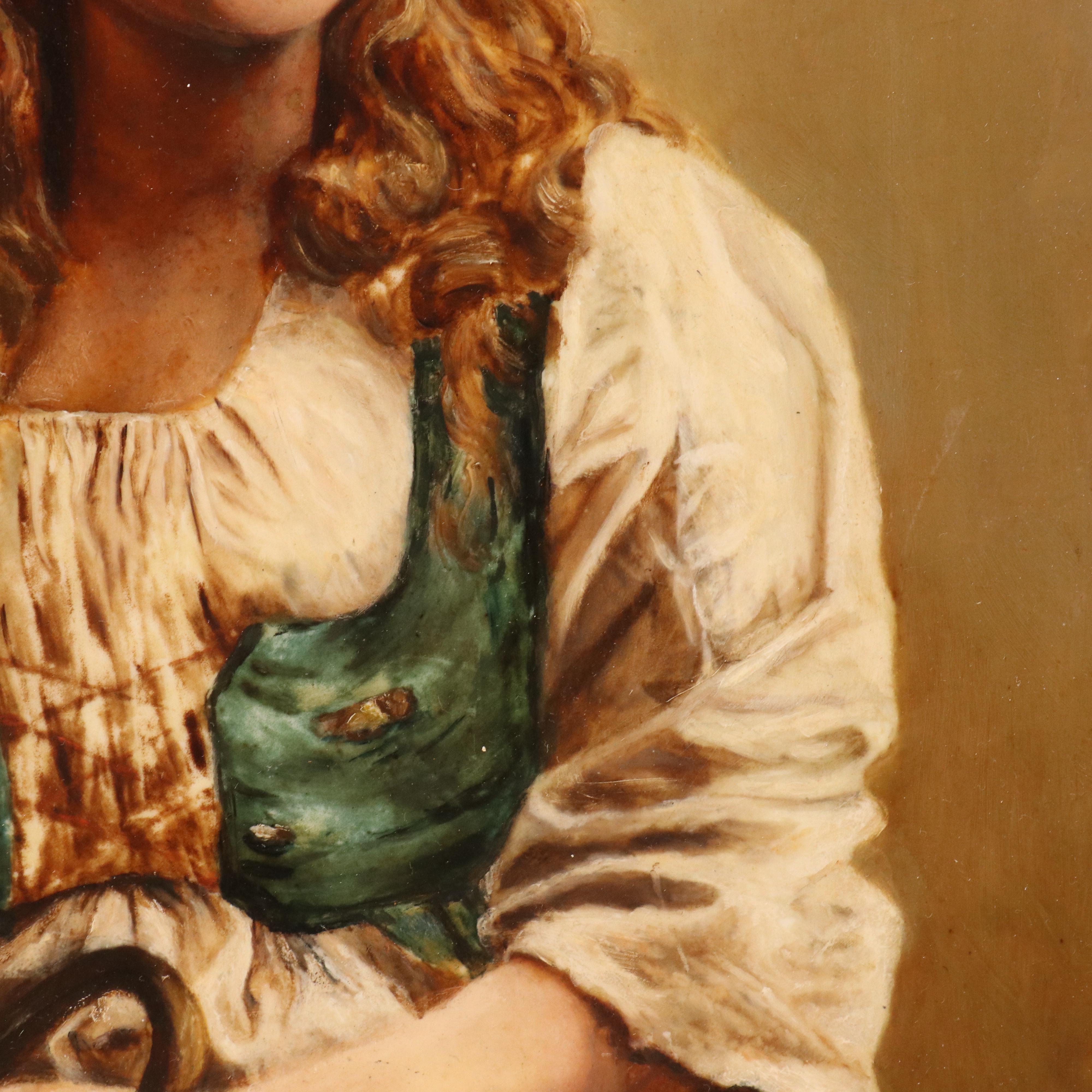 Portrait Oil Painting of Seated Woman