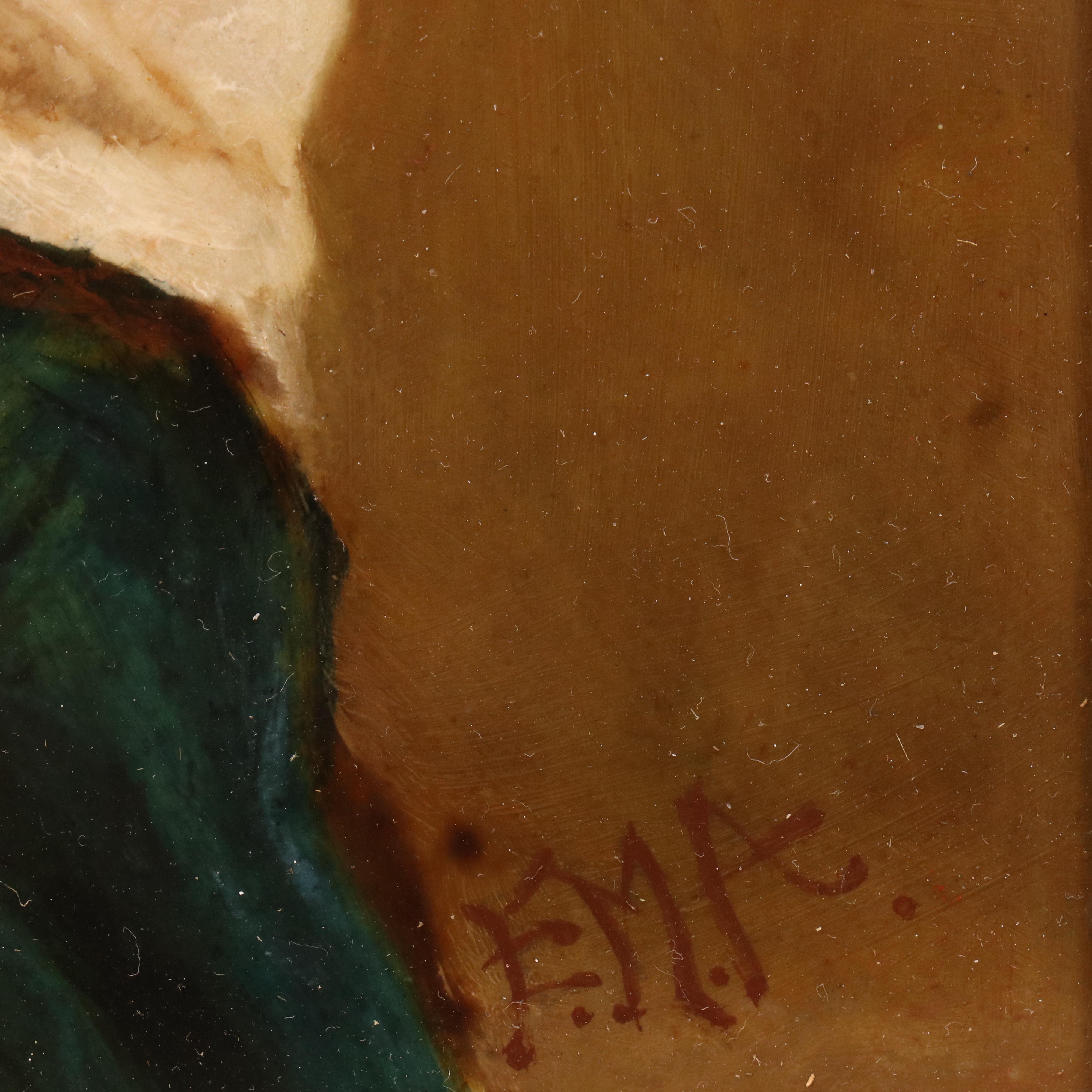 Portrait Oil Painting of Seated Woman