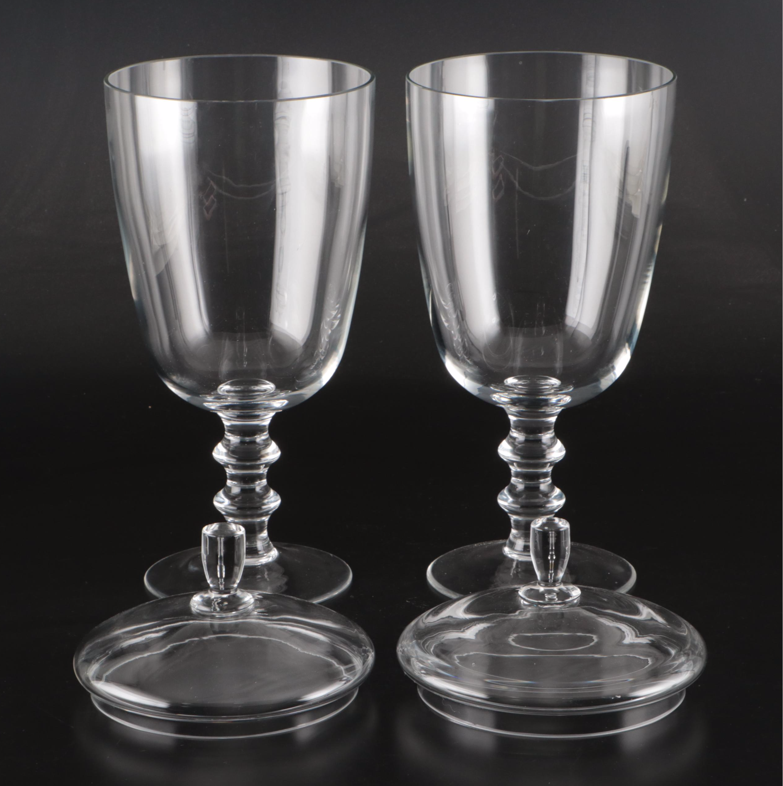 Footed and Other Glass Apothecary Jars