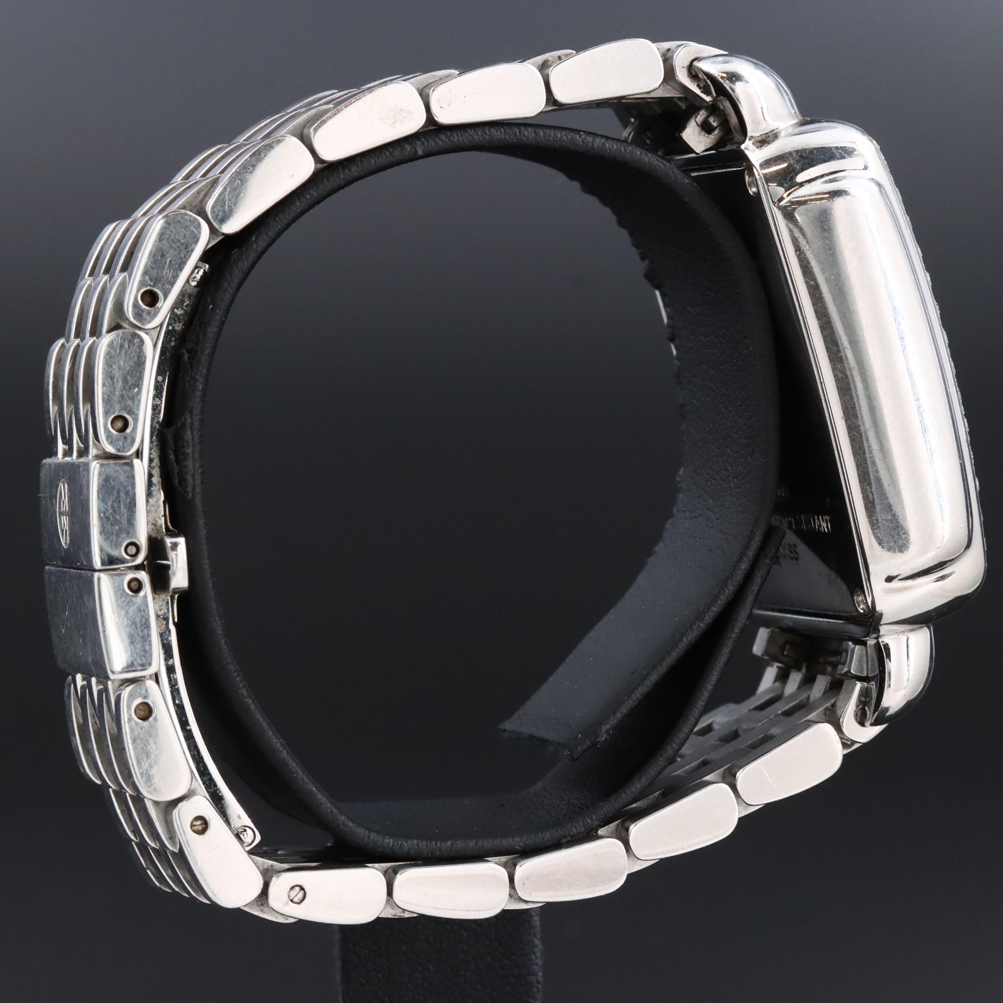 Michele Deco Diamond Chronograph Mother-of-Pearl Dial Stainless Steel Watch