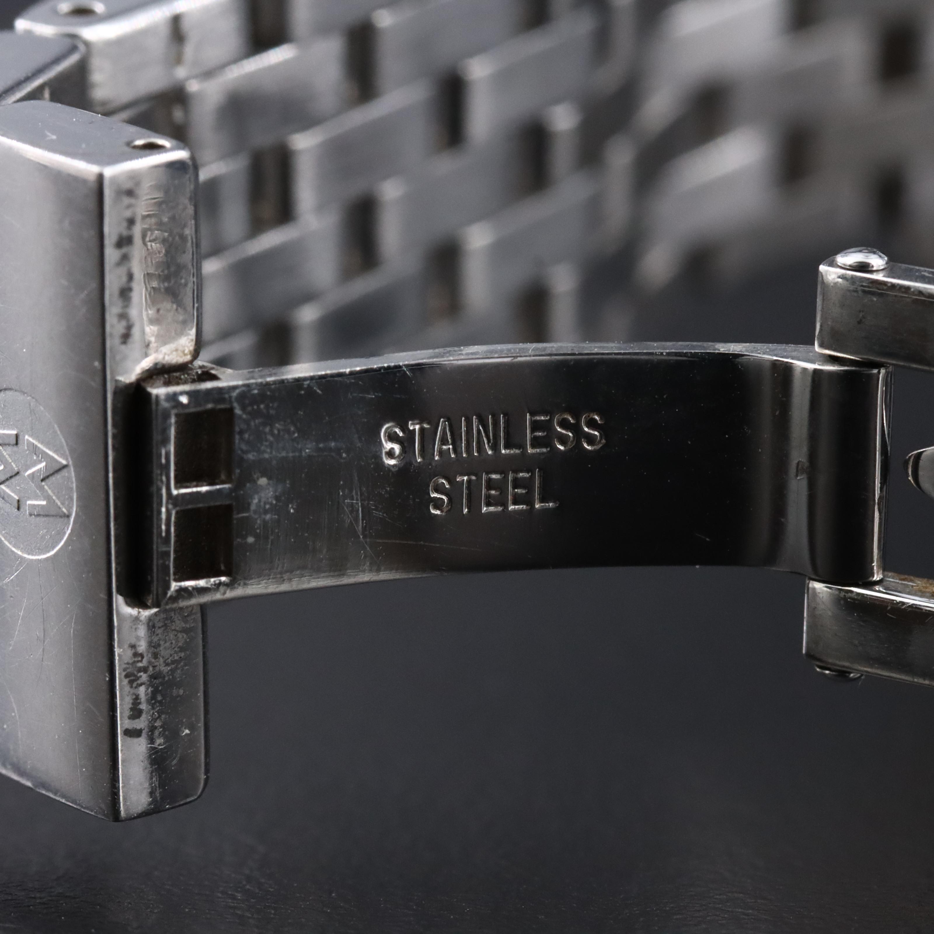 Michele Deco Diamond Chronograph Mother-of-Pearl Dial Stainless Steel Watch