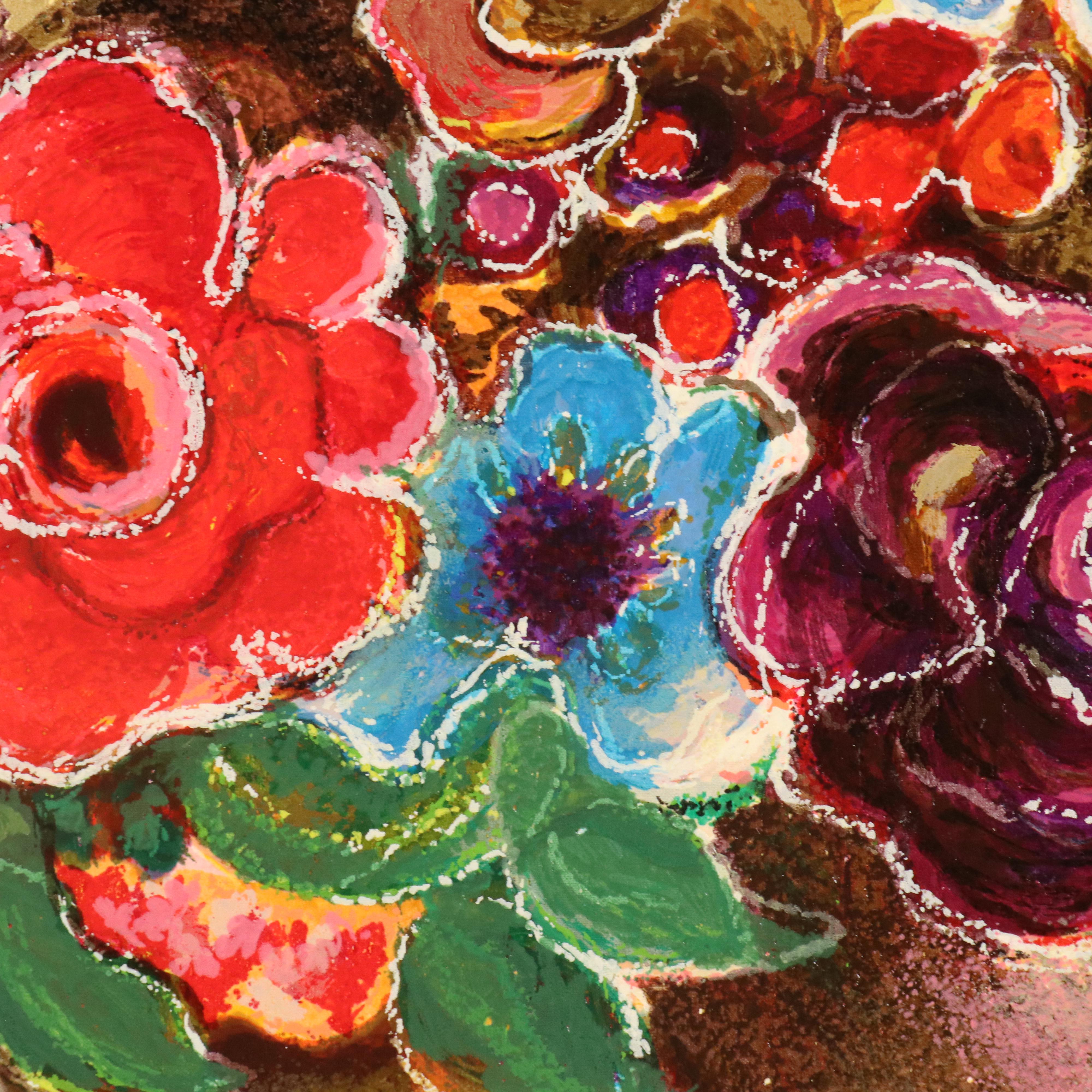 Zule Moskowitz Serigraph "Floral Vase"