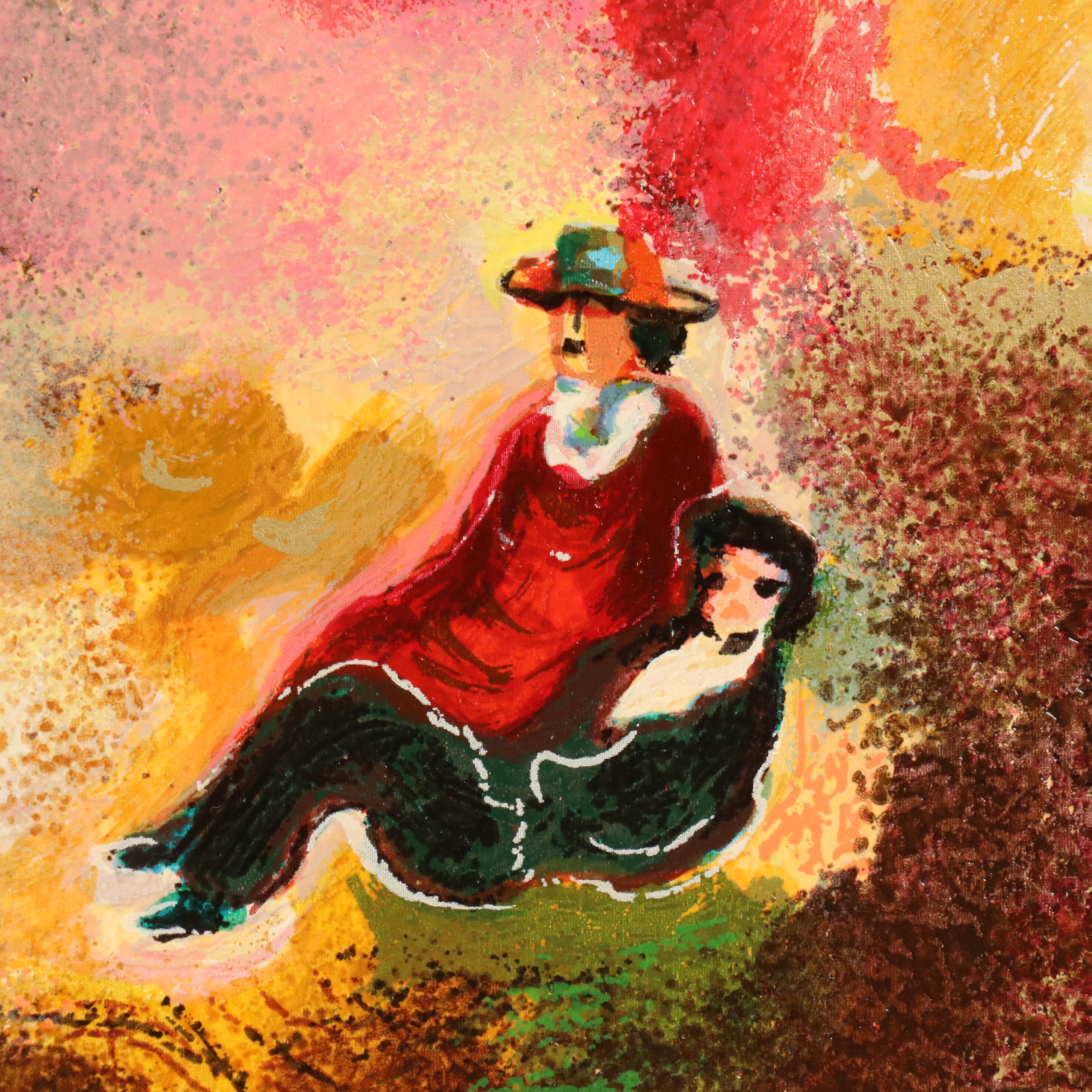 Zule Moskowitz Serigraph "Floral Vase"