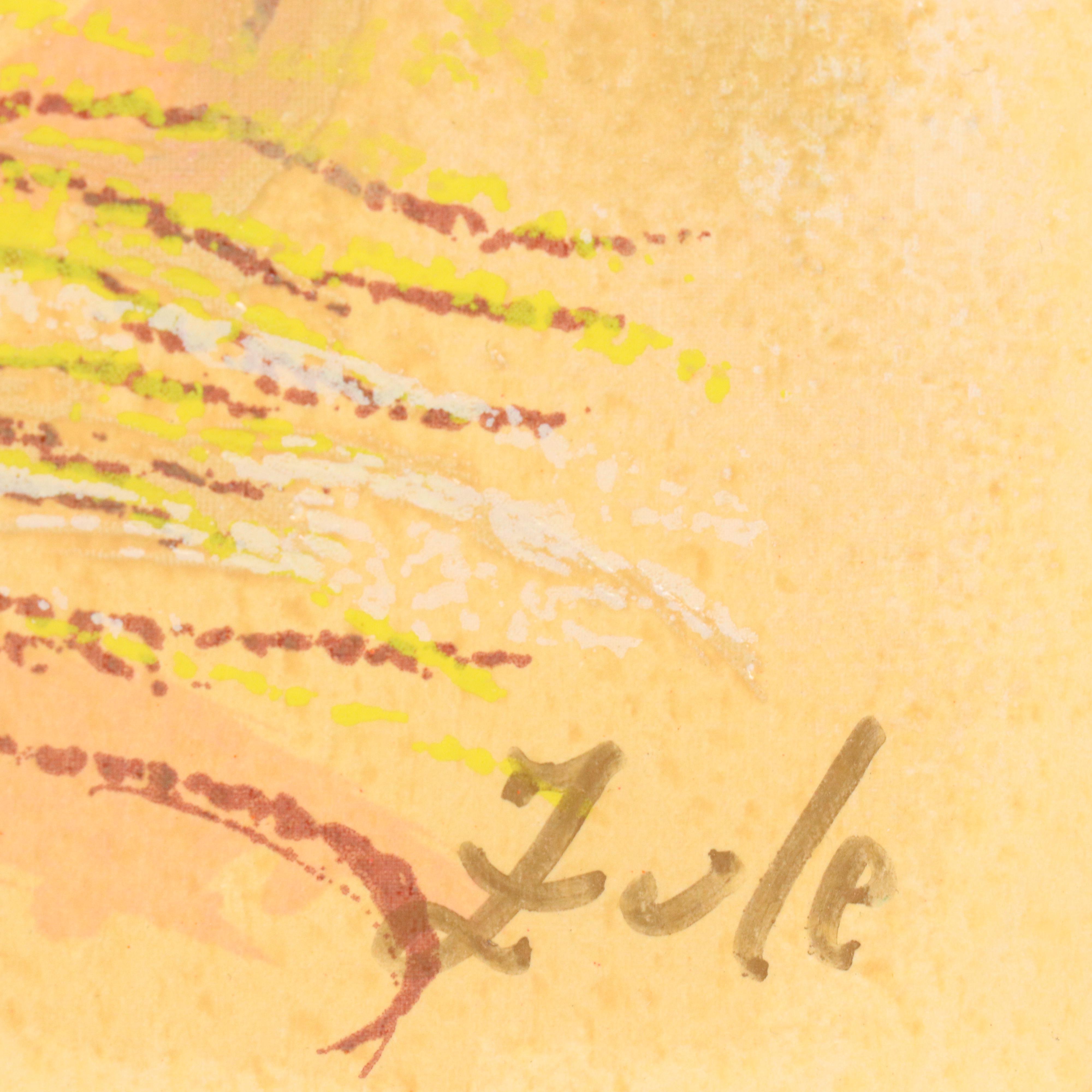 Zule Moskowitz Serigraph "Floral Vase"