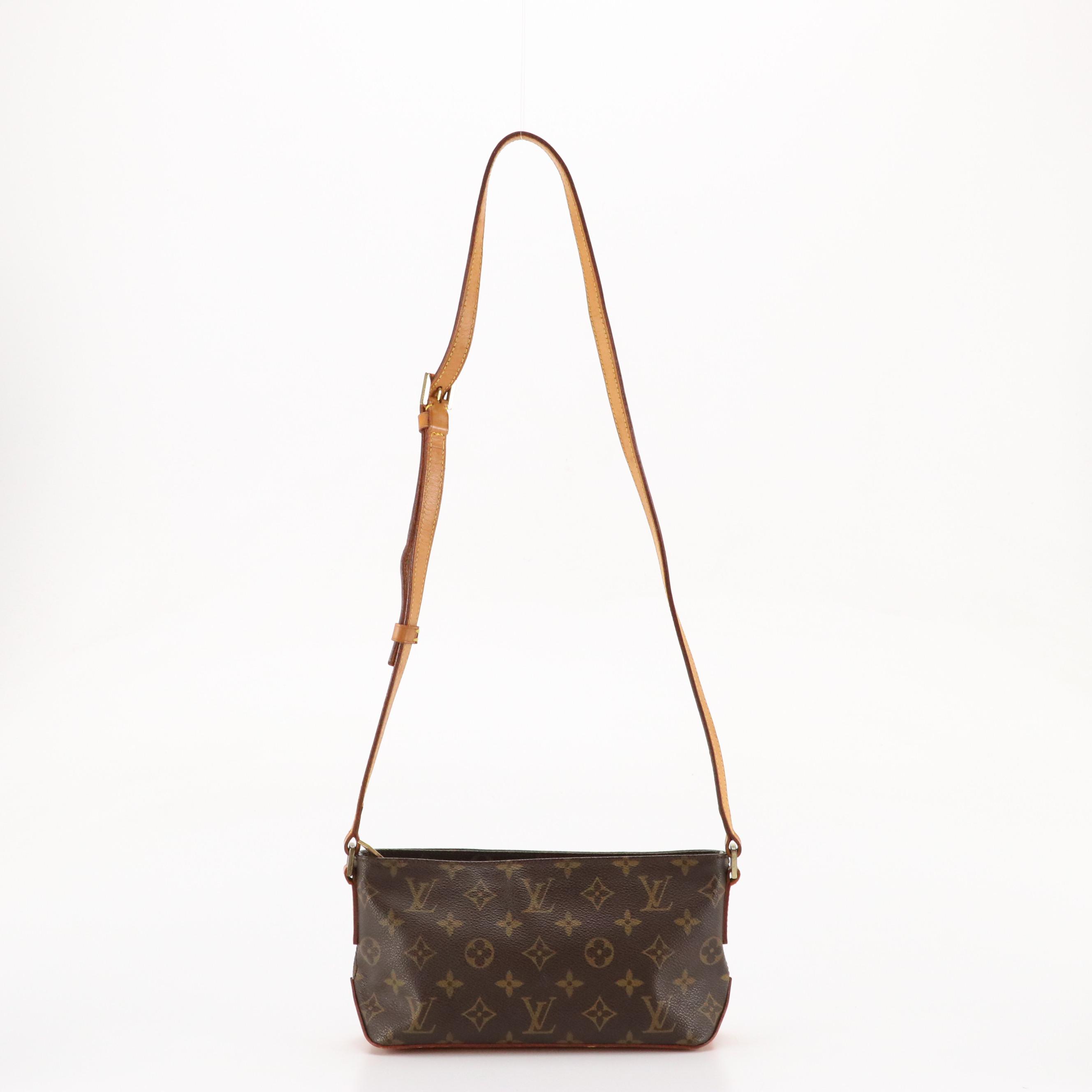 Louis Vuitton Trotteur Shoulder Bag in Monogram Canvas and Leather Trim