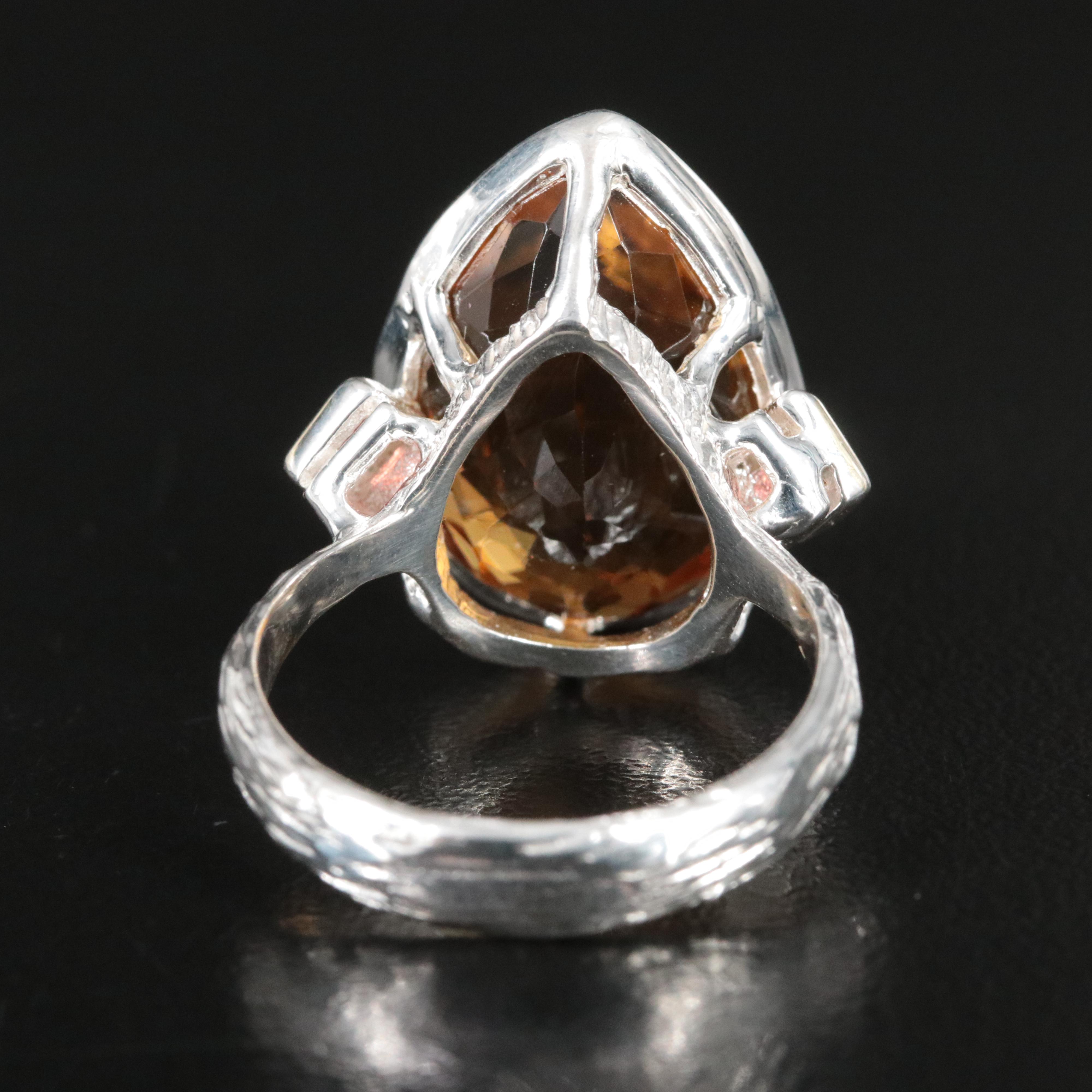 Sterling Citrine Ring