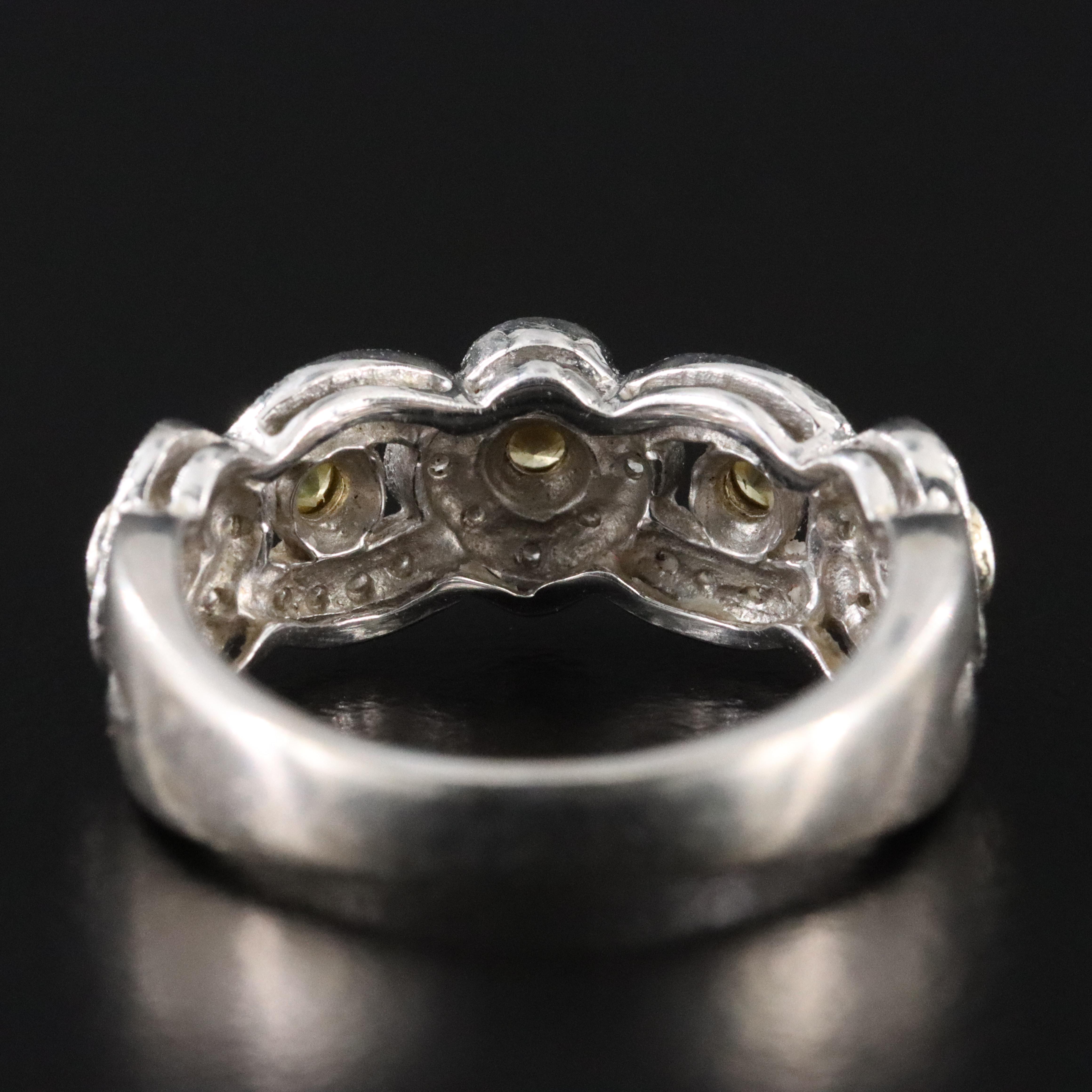 14K 0.37 CTW Lab Grown Diamond Floral Ring