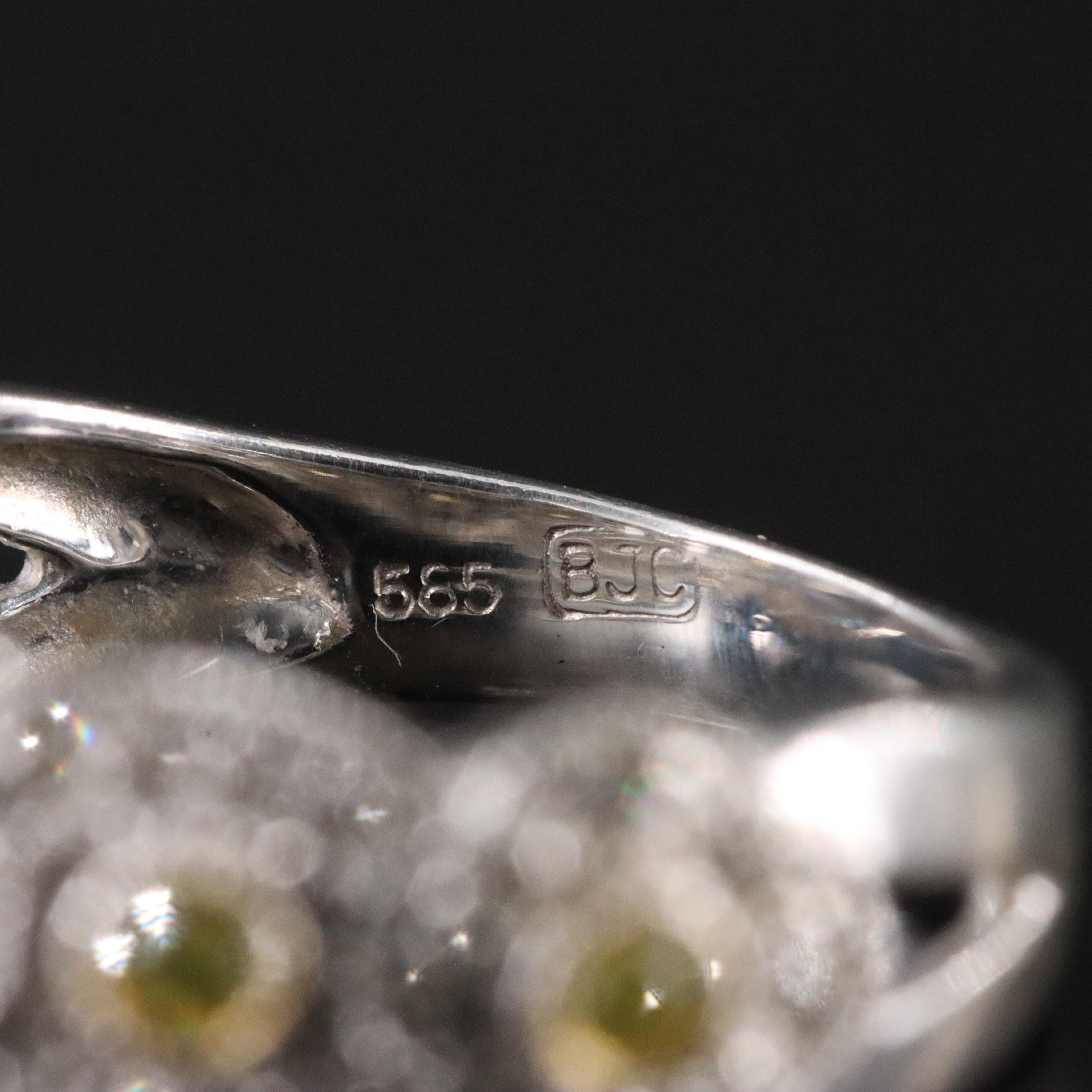 14K 0.37 CTW Lab Grown Diamond Floral Ring