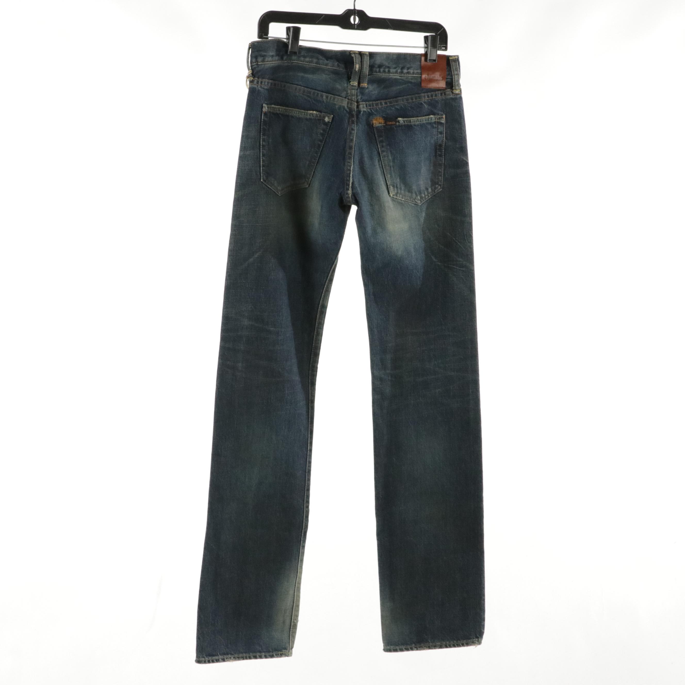 Chimala Straight Fit 'Coated Dark'  Denim Jeans, With Tag
