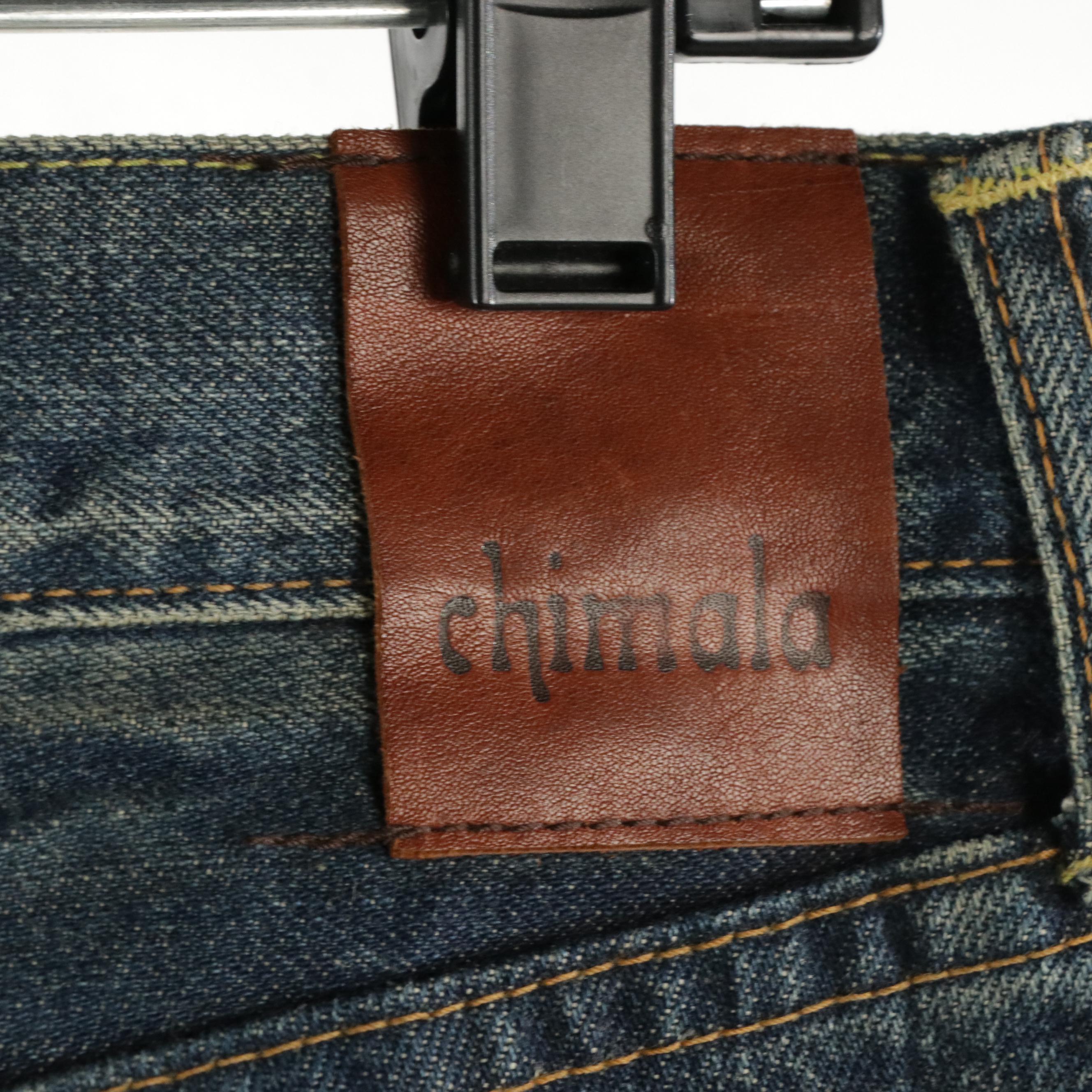 Chimala Straight Fit 'Coated Dark'  Denim Jeans, With Tag