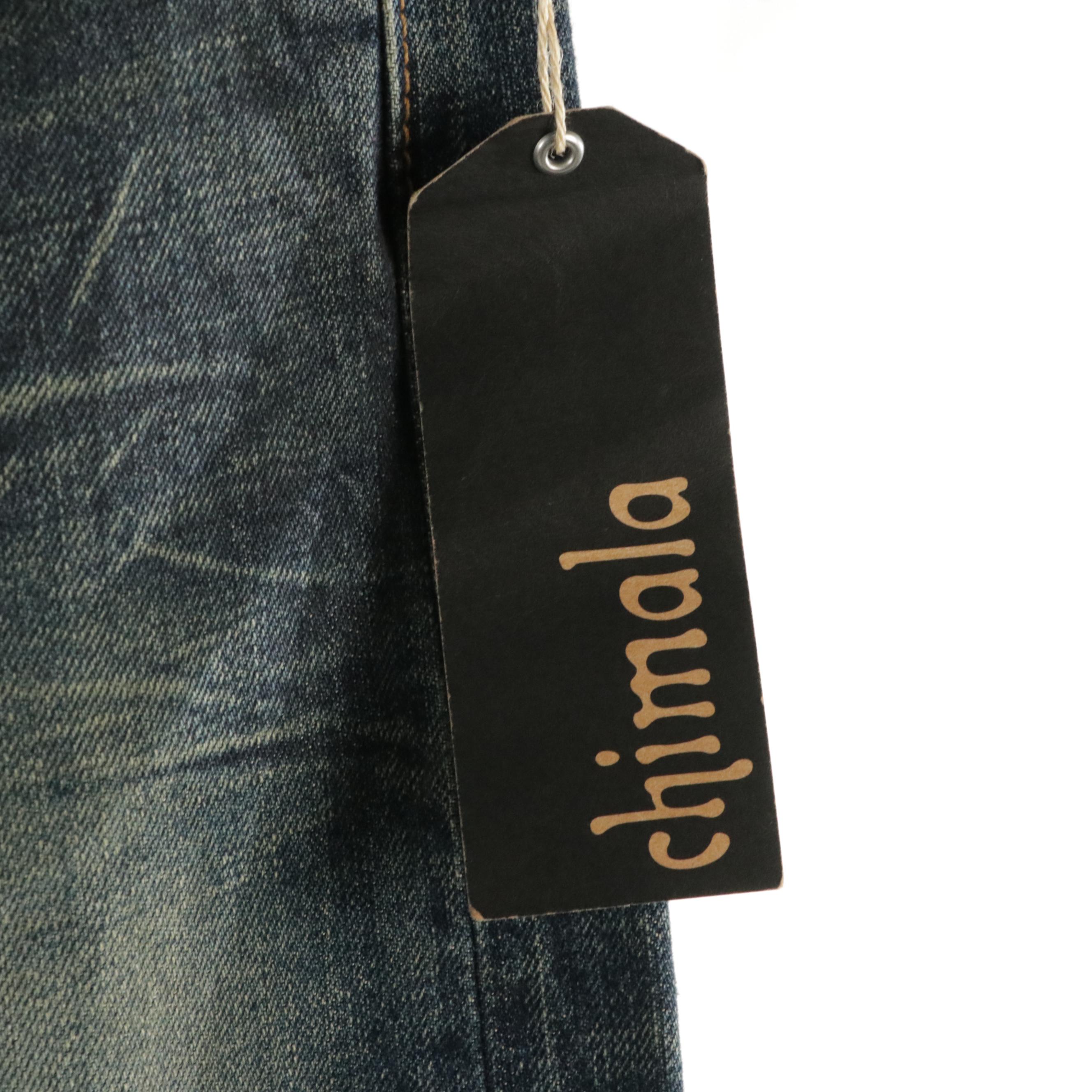Chimala Straight Fit 'Coated Dark'  Denim Jeans, With Tag