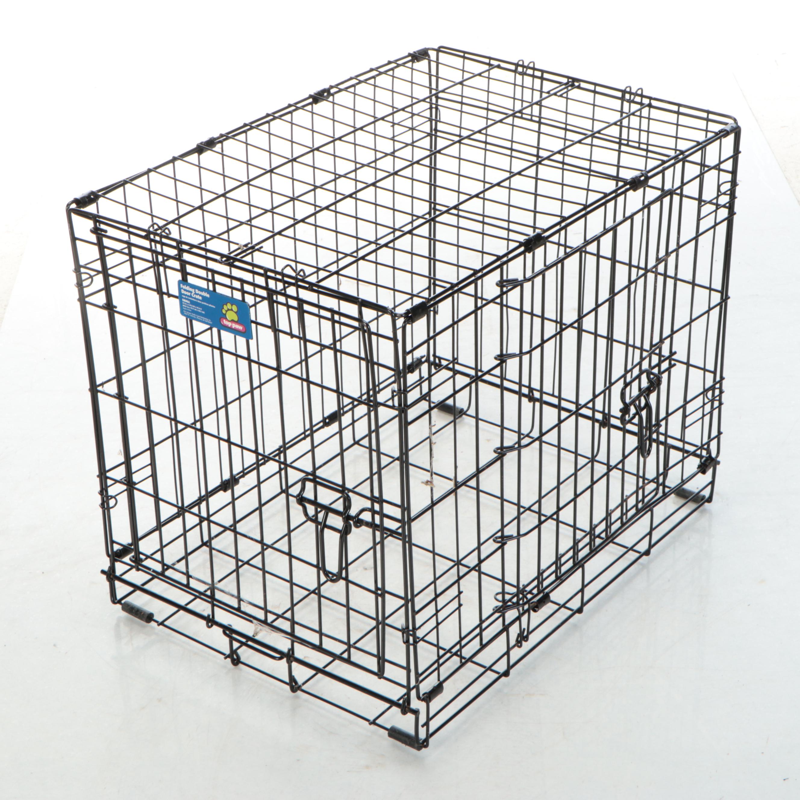 Top Paw Small and Other Folding Double Door Dog Crate
