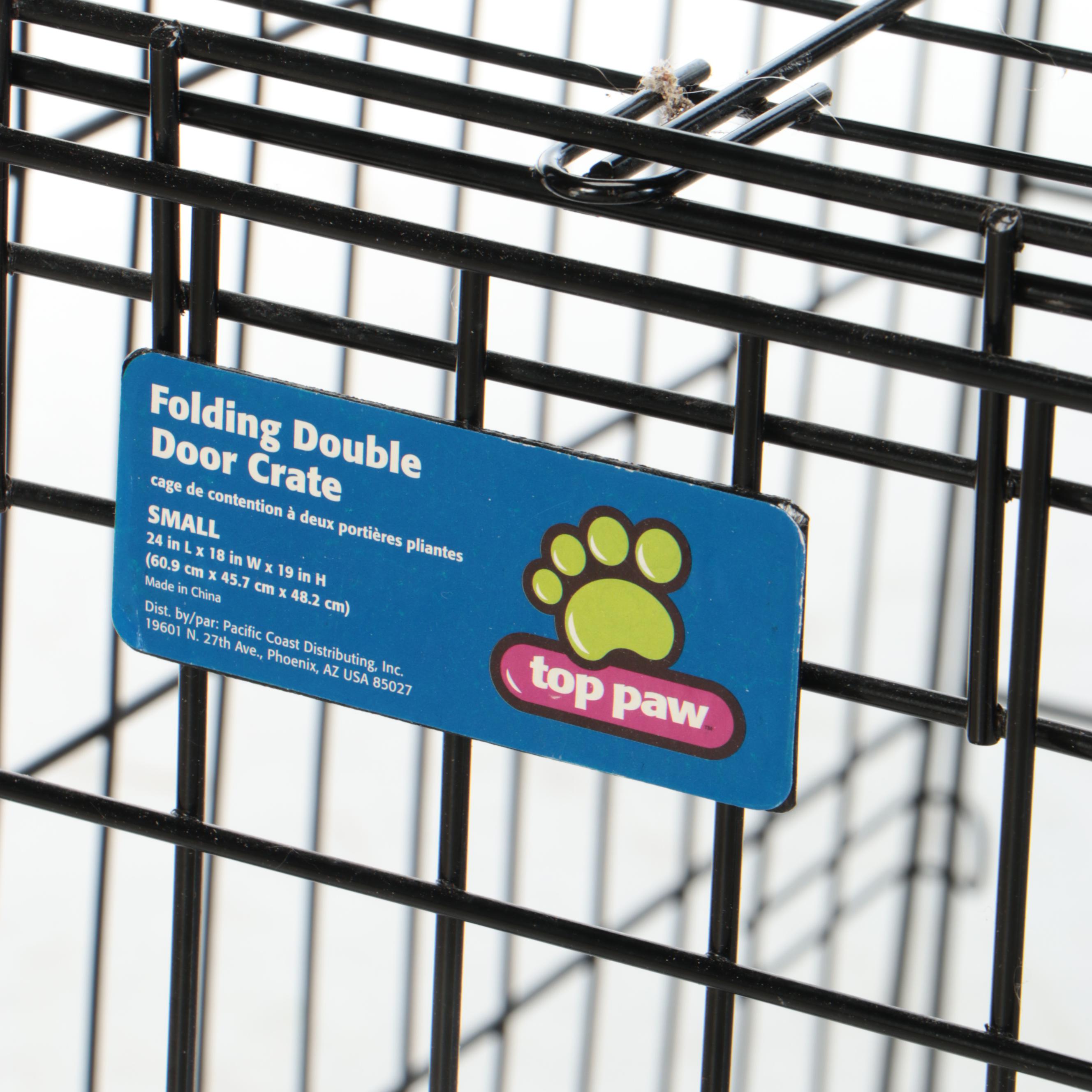 Top Paw Small and Other Folding Double Door Dog Crate