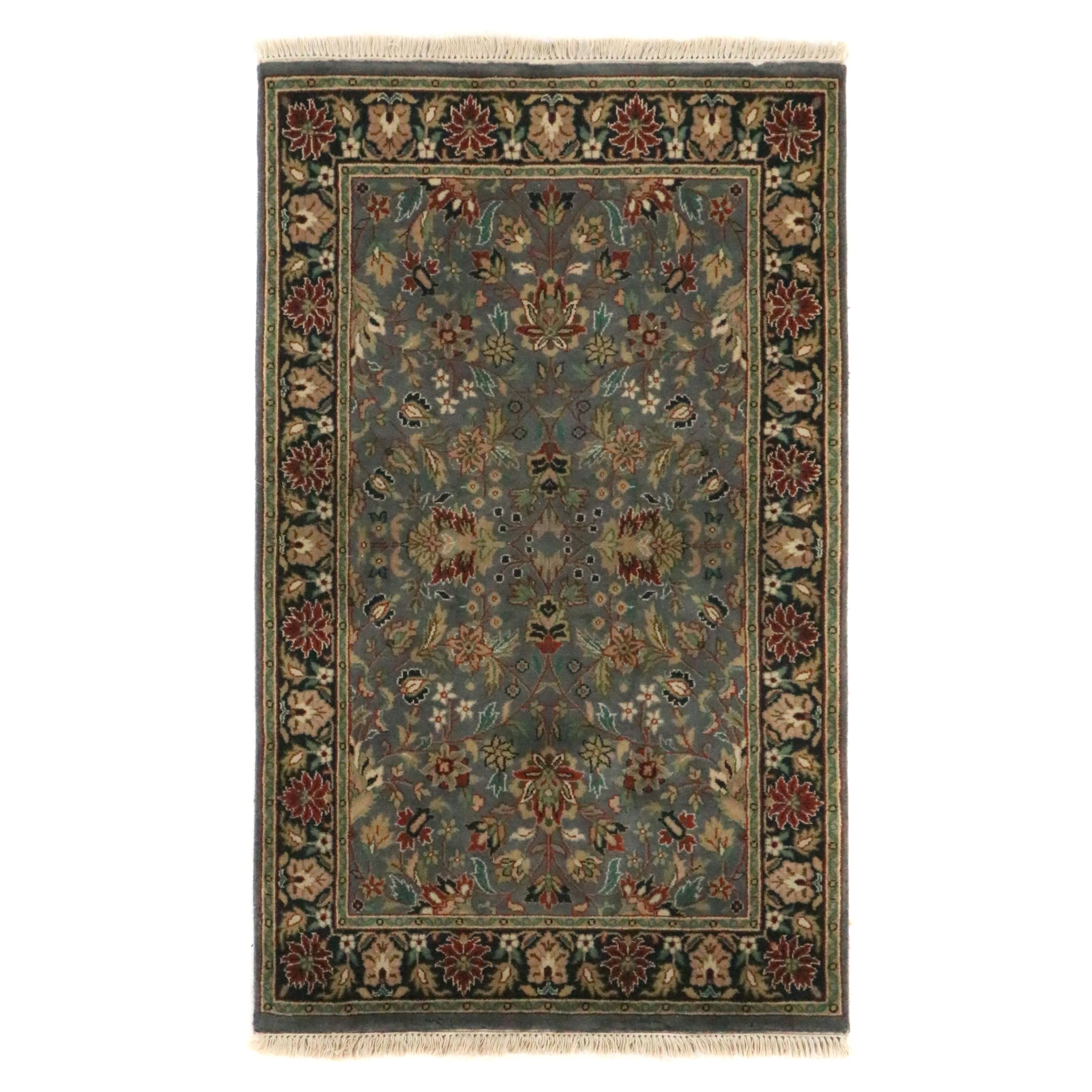 3'6 x 6' Hand-Knotted Indian Agra Area Rug