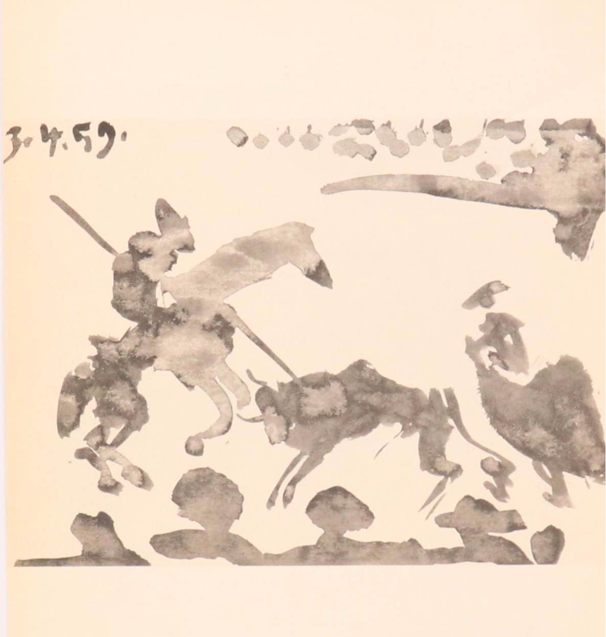 Halftone After Pablo Picasso from "Toros y Toreros" Series