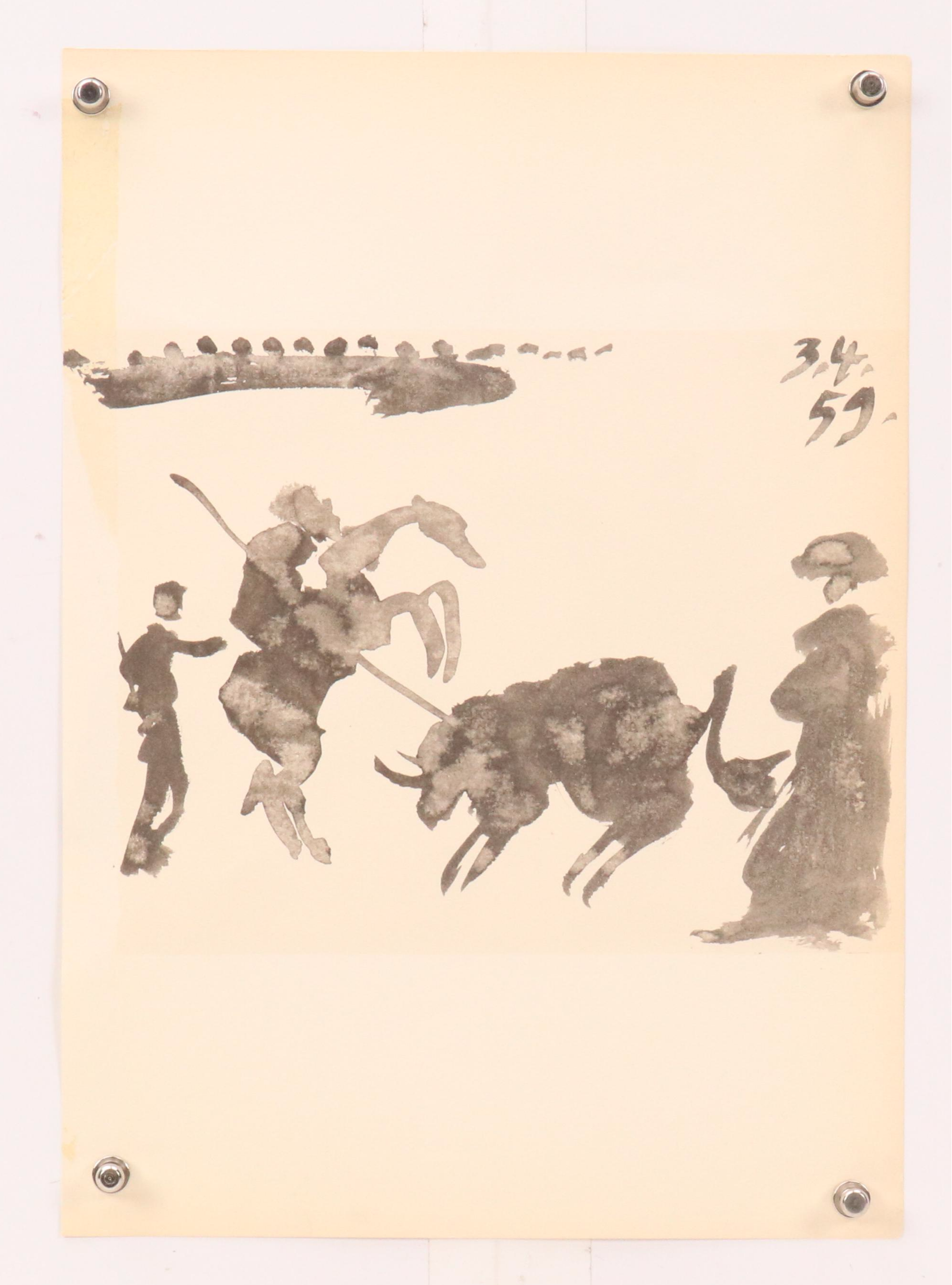 Halftone After Pablo Picasso from "Toros y Toreros" Series