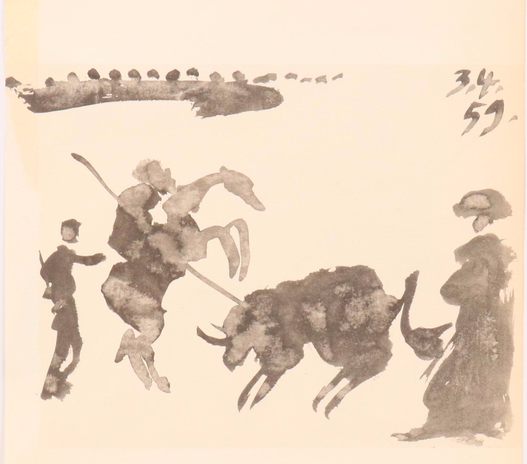 Halftone After Pablo Picasso from "Toros y Toreros" Series