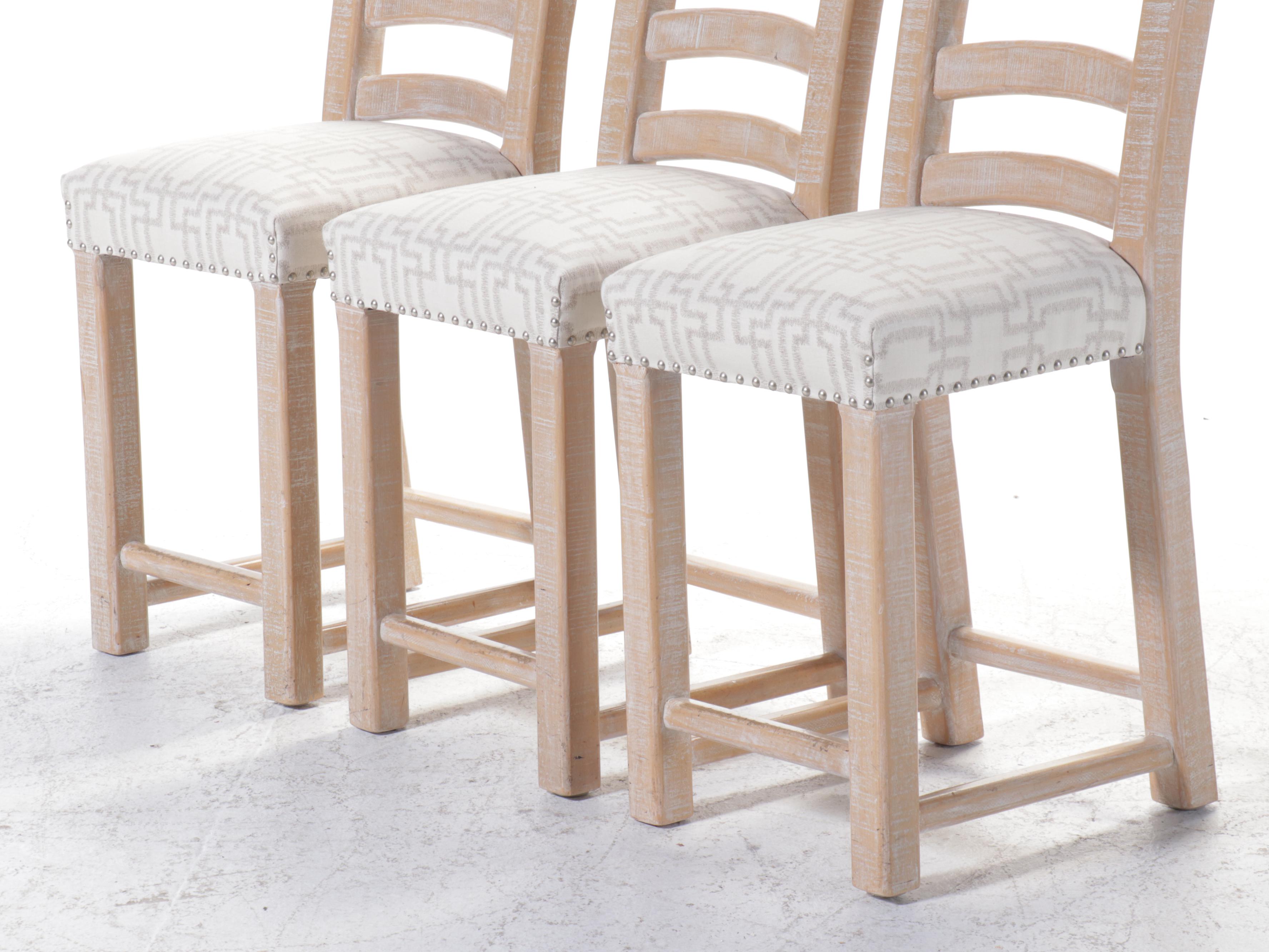 Set of Three Contemporary Barstools