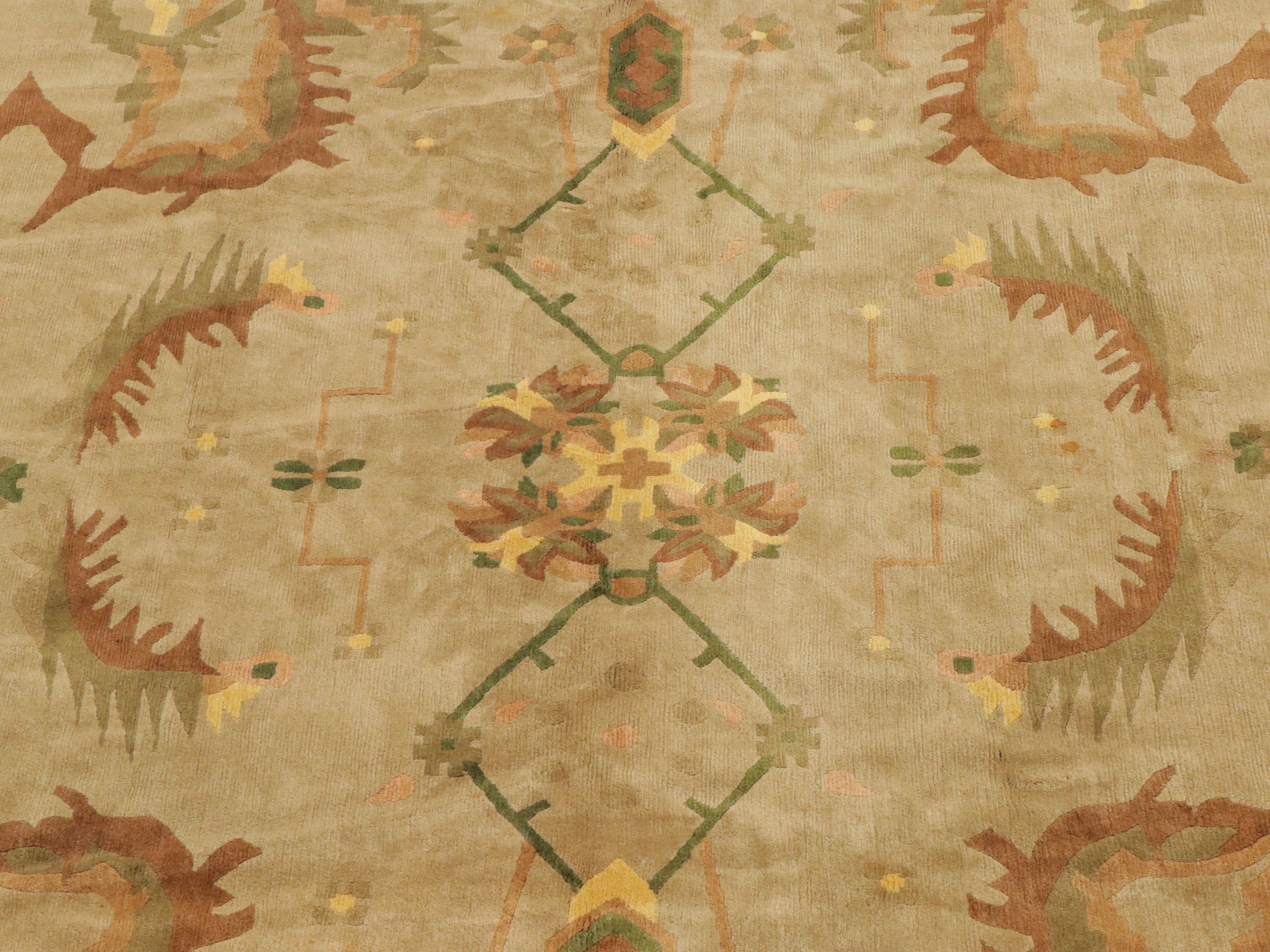 10'10 x 12'2 Hand-Knotted Nepalese Room Sized Rug