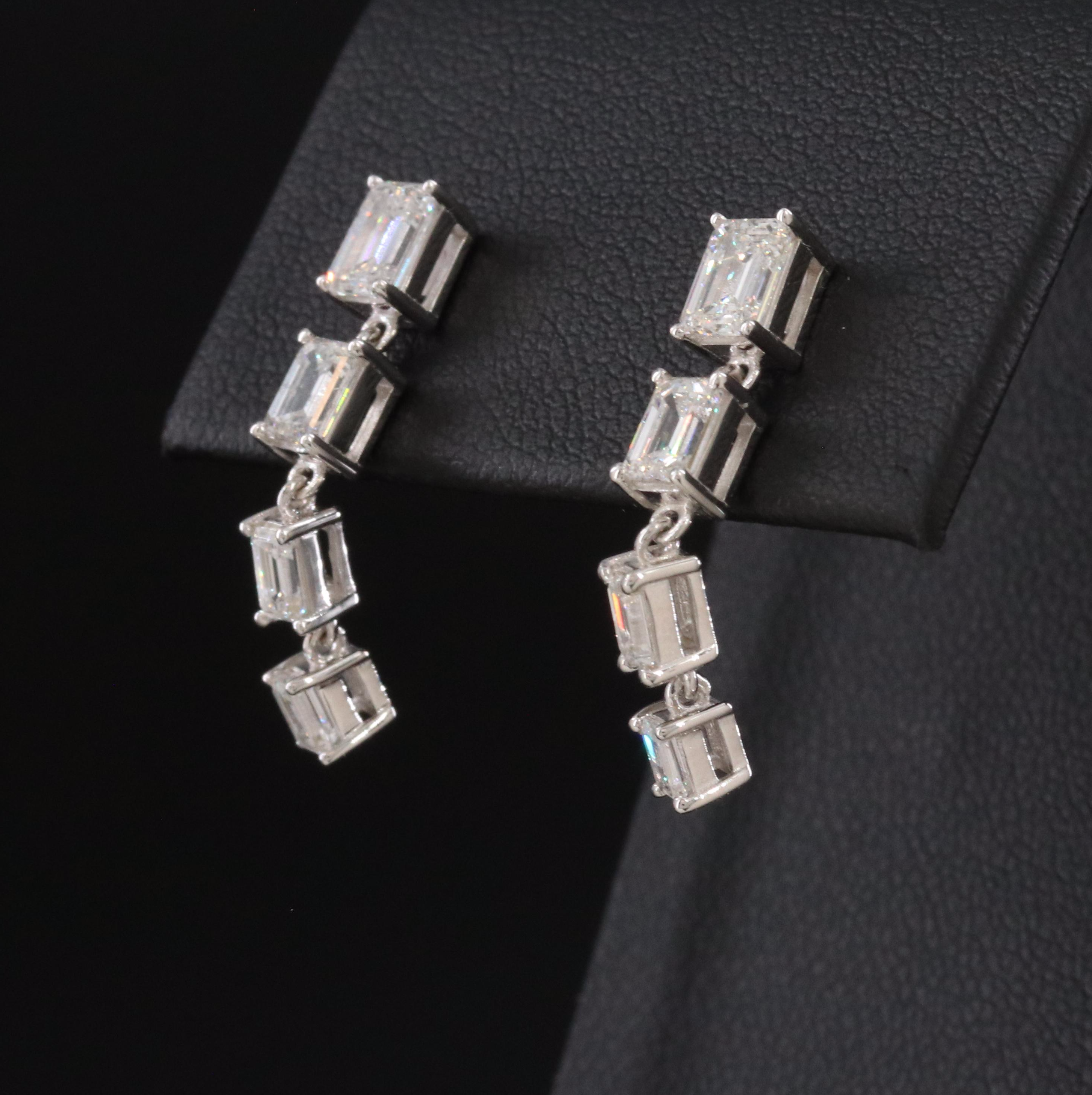 14K 2.00 CTW Lab Grown Diamond Earrings
