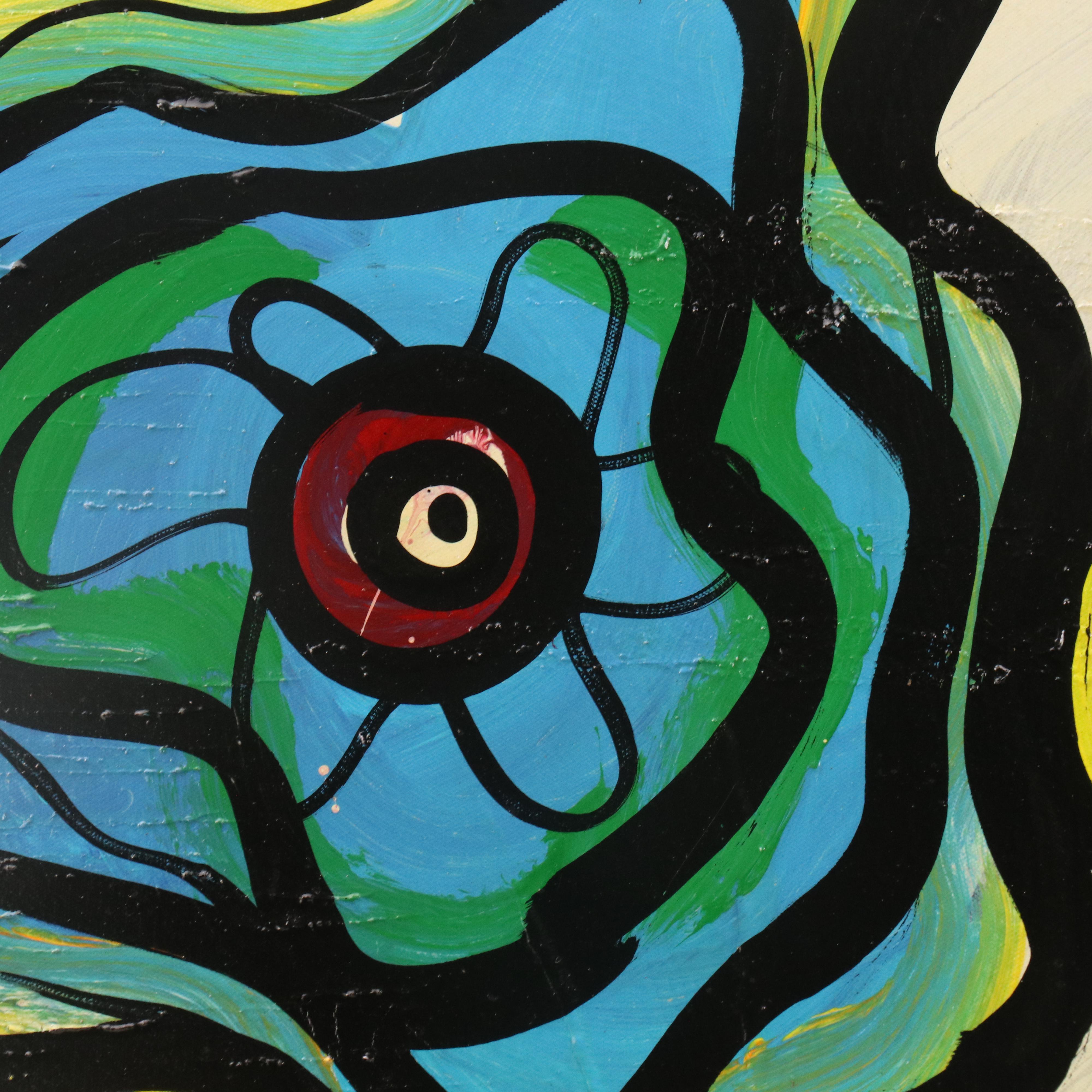 Peter Keil Acrylic Painting "Paris Flowers"