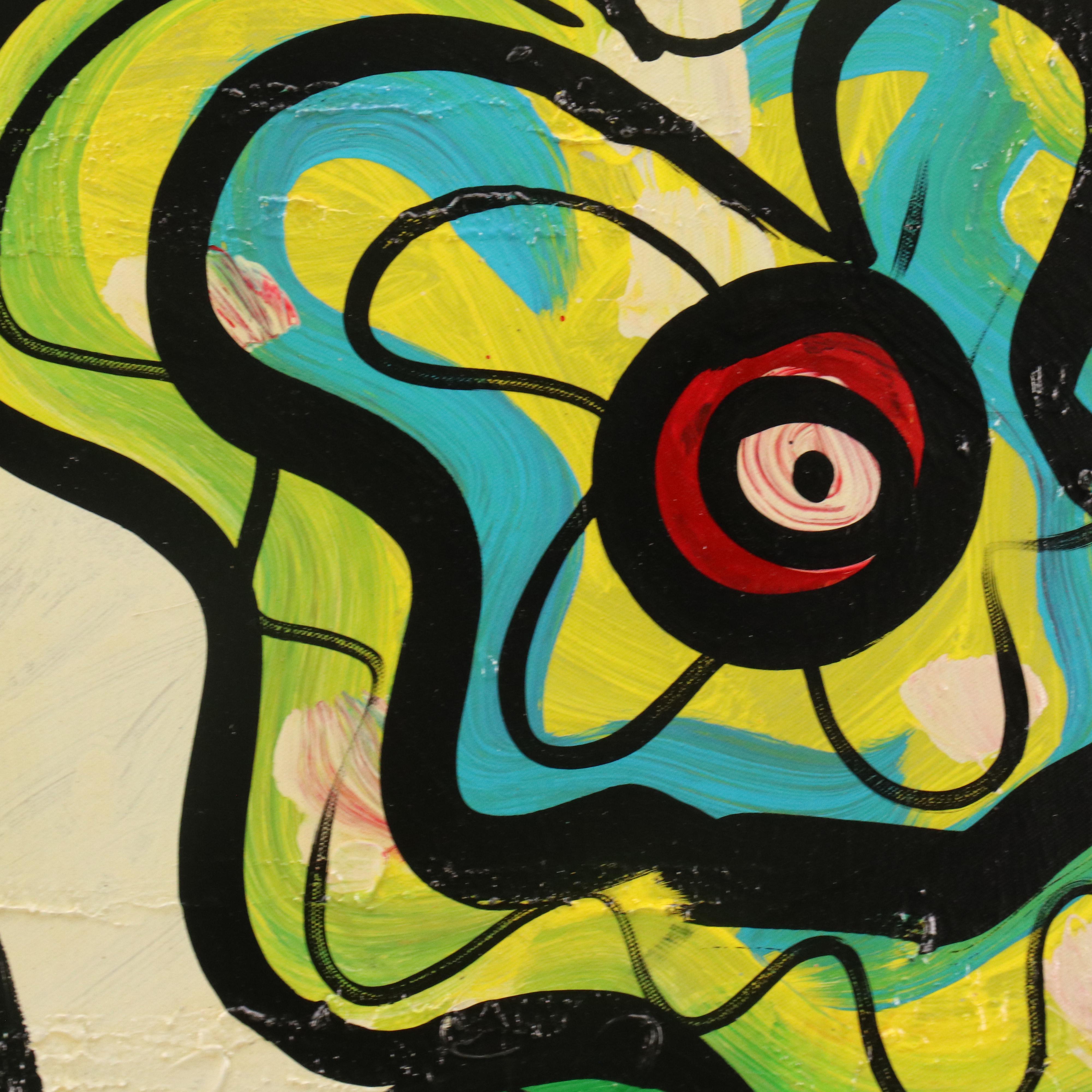 Peter Keil Acrylic Painting "Paris Flowers"