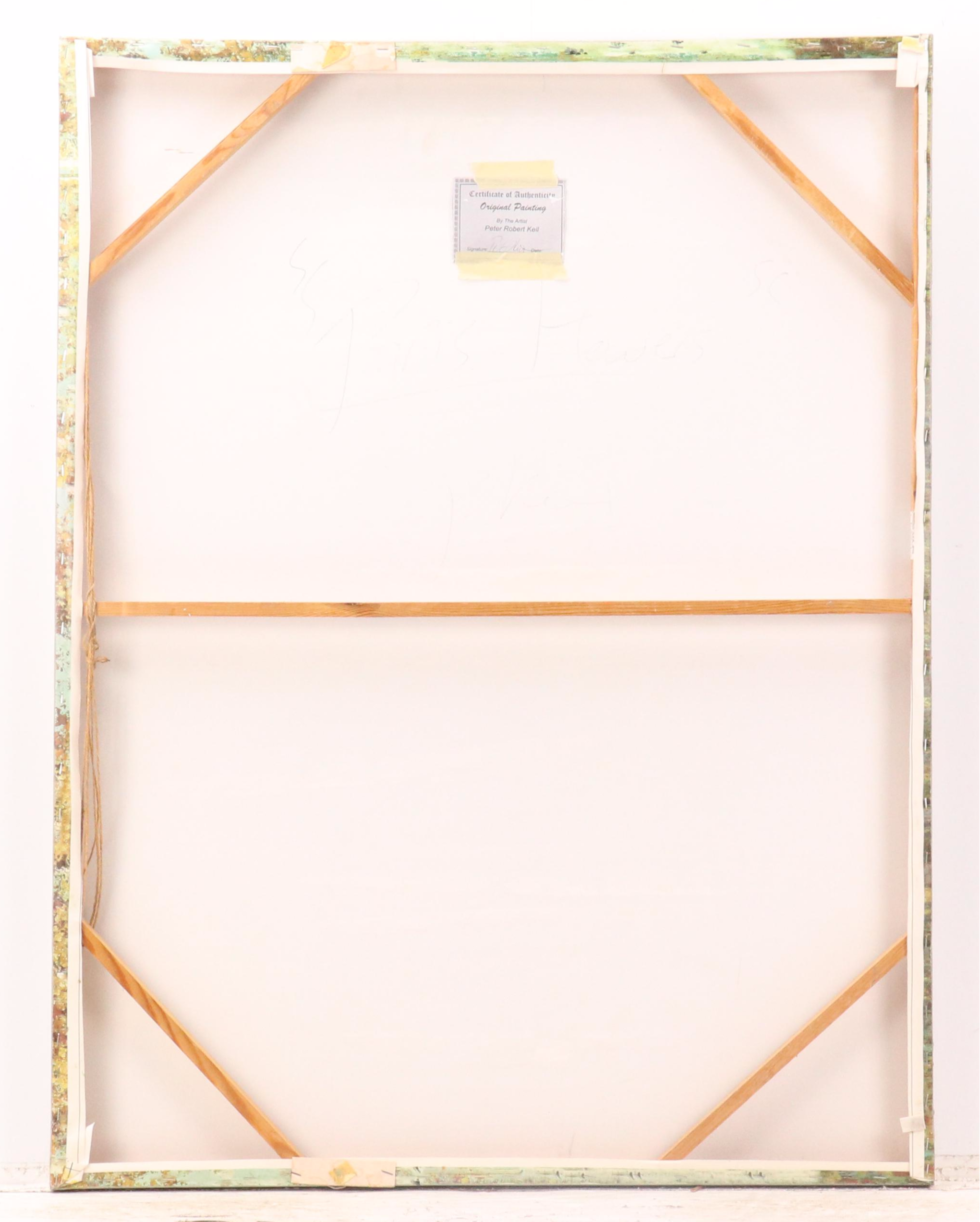 Peter Keil Acrylic Painting "Paris Flowers"