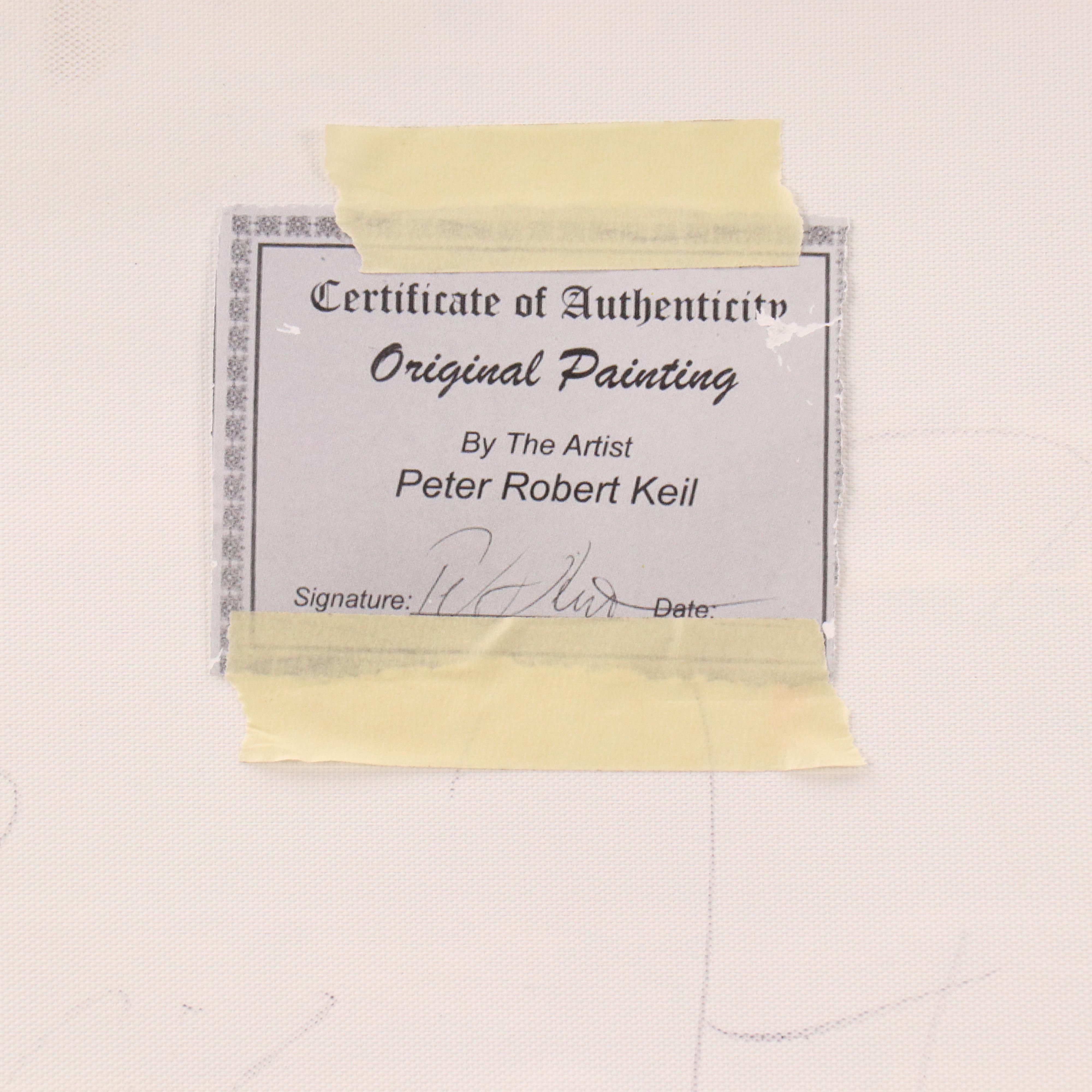 Peter Keil Acrylic Painting "Paris Flowers"