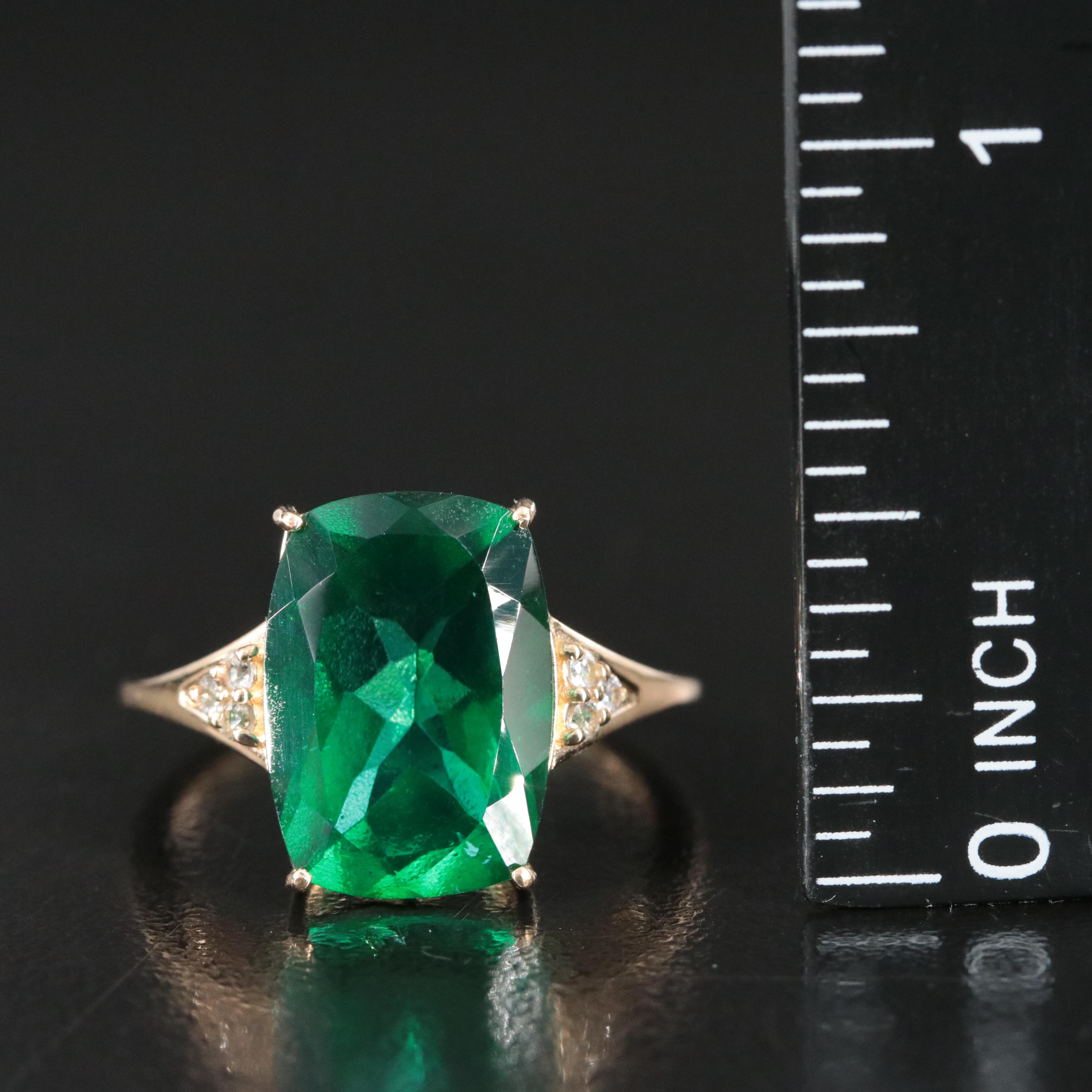 14K Topaz and White Sapphire Ring