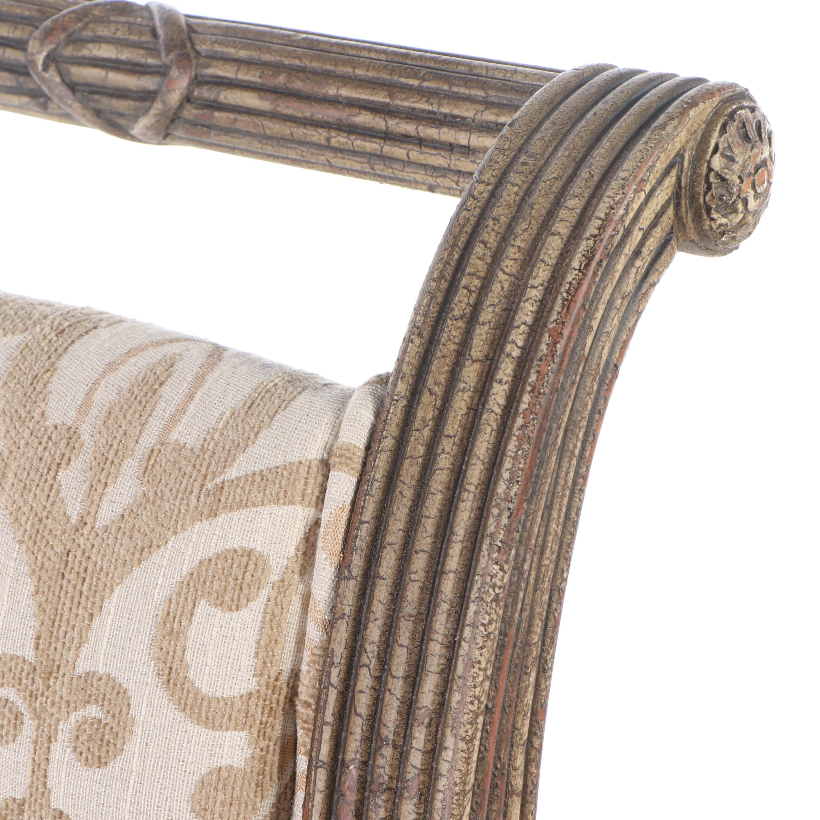 Louis XVI Style Upholstered Armchair