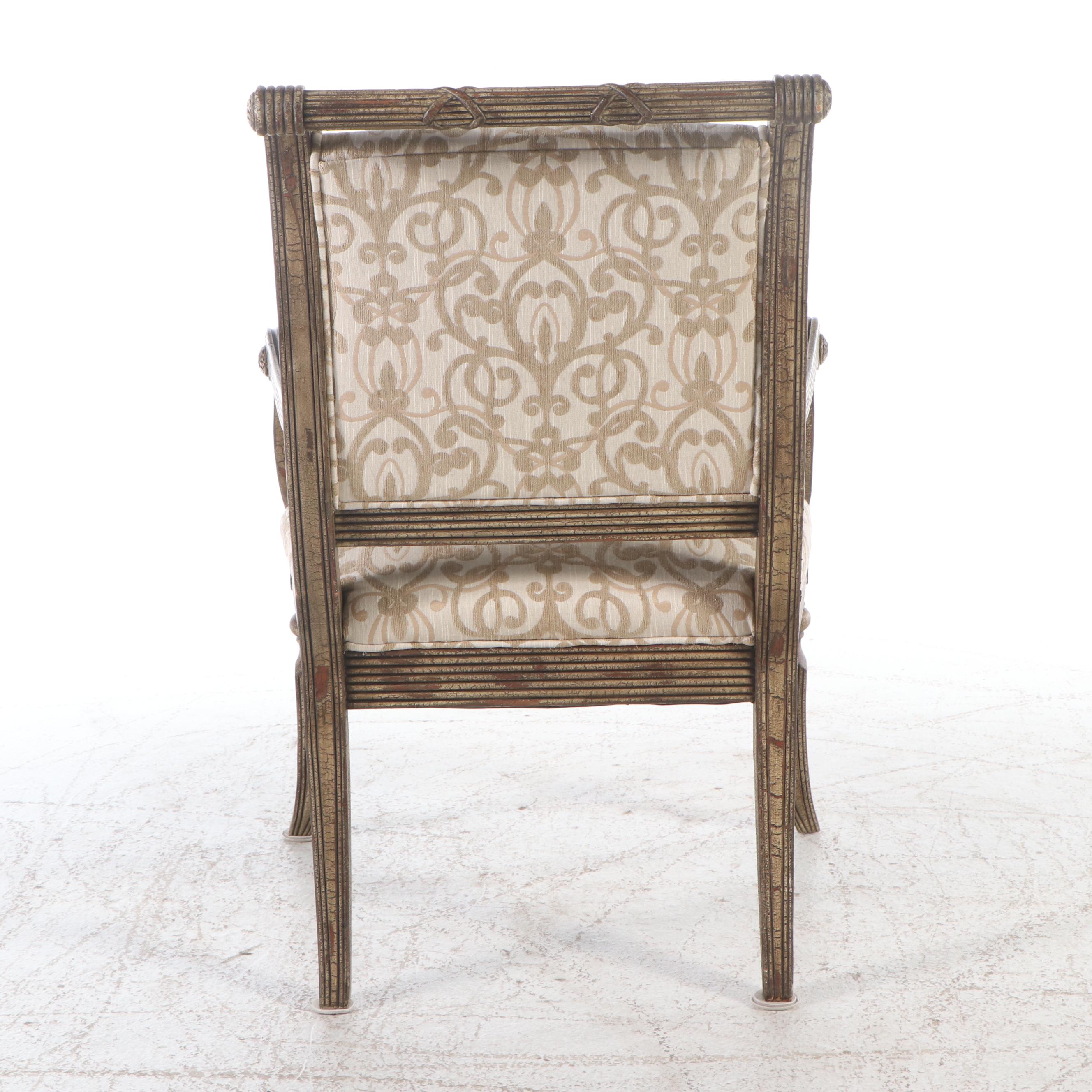 Louis XVI Style Upholstered Armchair
