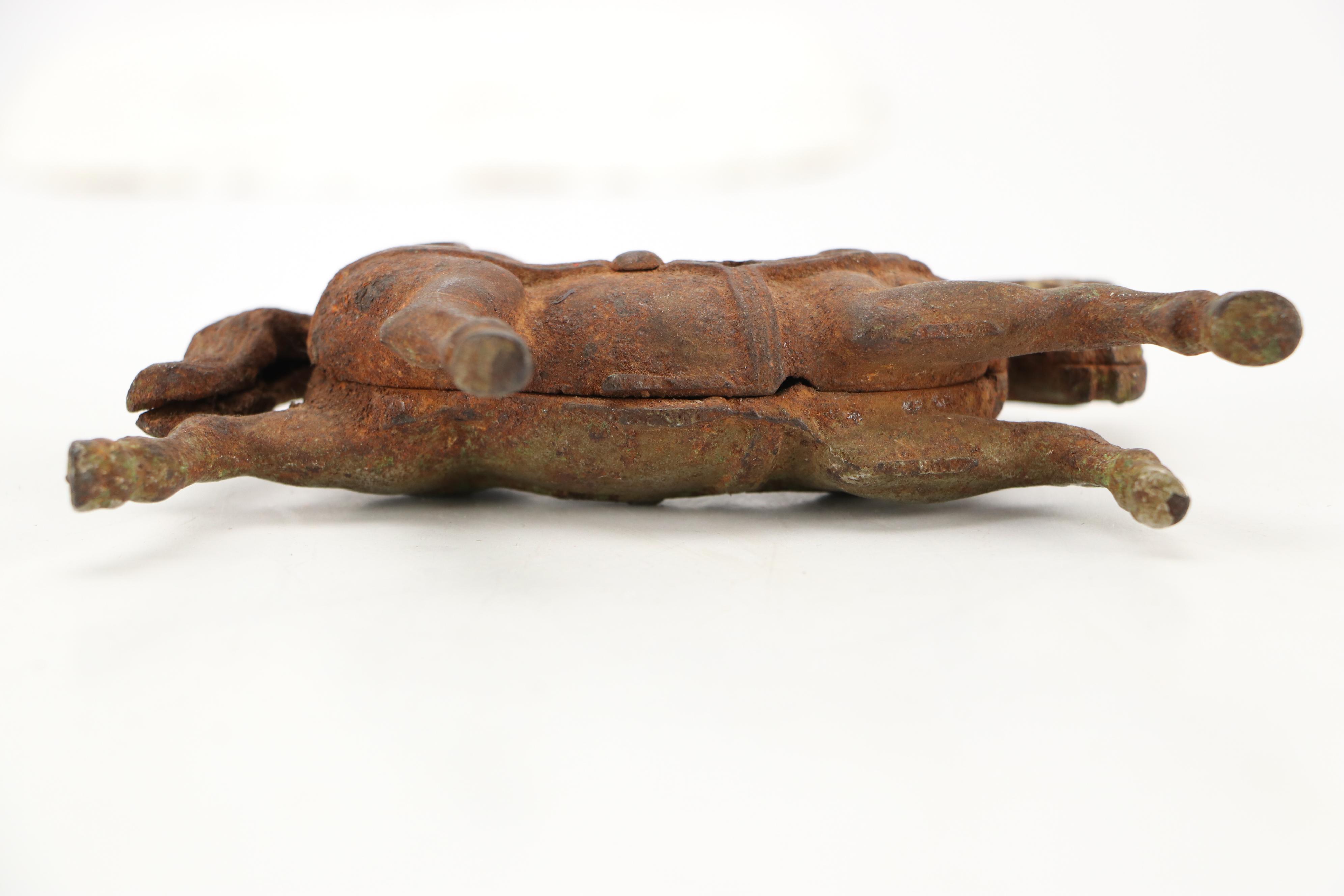 Cast Iron Bugs Bunny Airplane with Car and Horse Toys, Early to Mid-20th Century