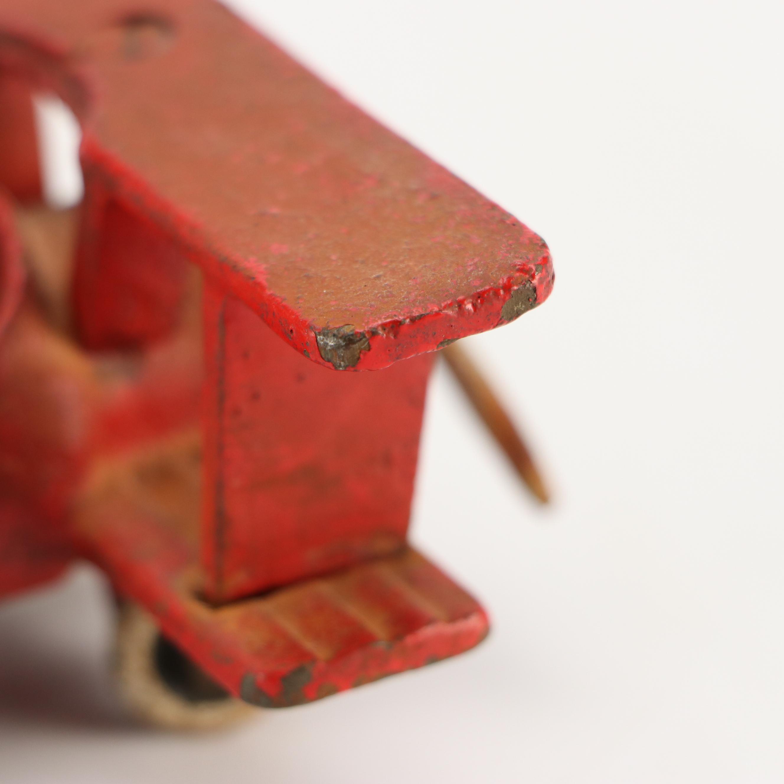 Cast Iron Bugs Bunny Airplane with Car and Horse Toys, Early to Mid-20th Century