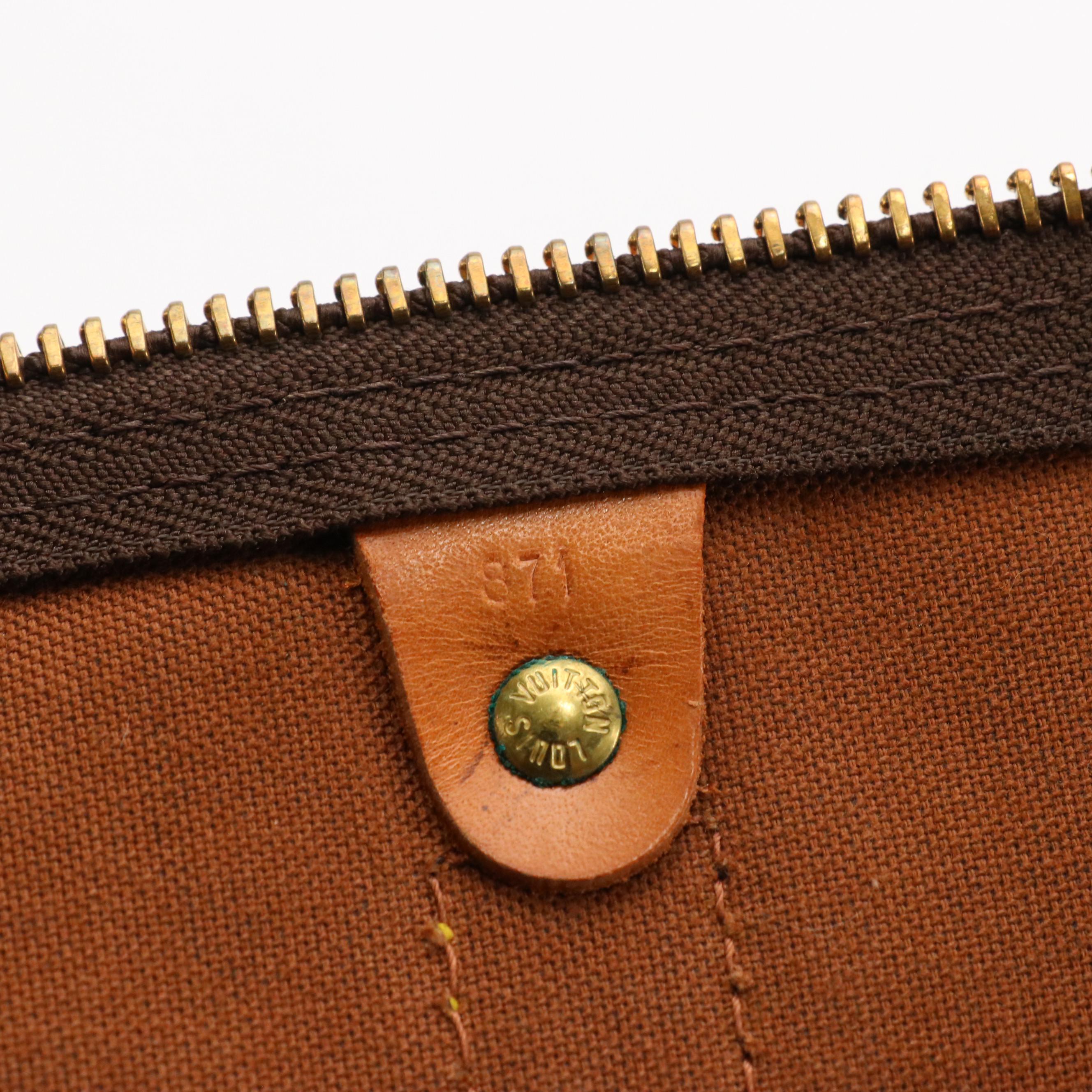 Louis Vuitton Keepall 55 in Monogram Canvas and Vachetta Leather