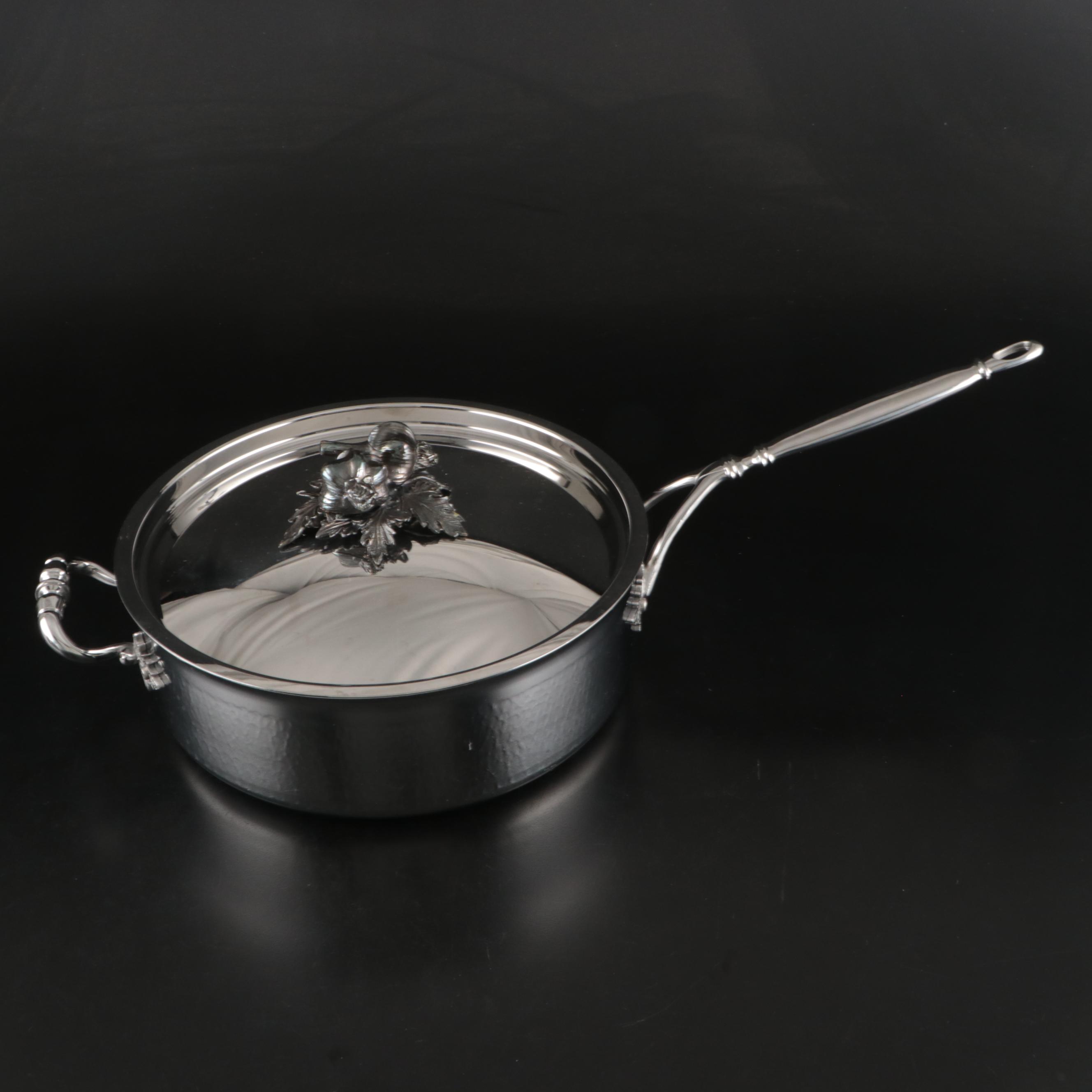 Ruffoni Opus Prima Hammered Stainless Steel Saucepans and Sauté Pan