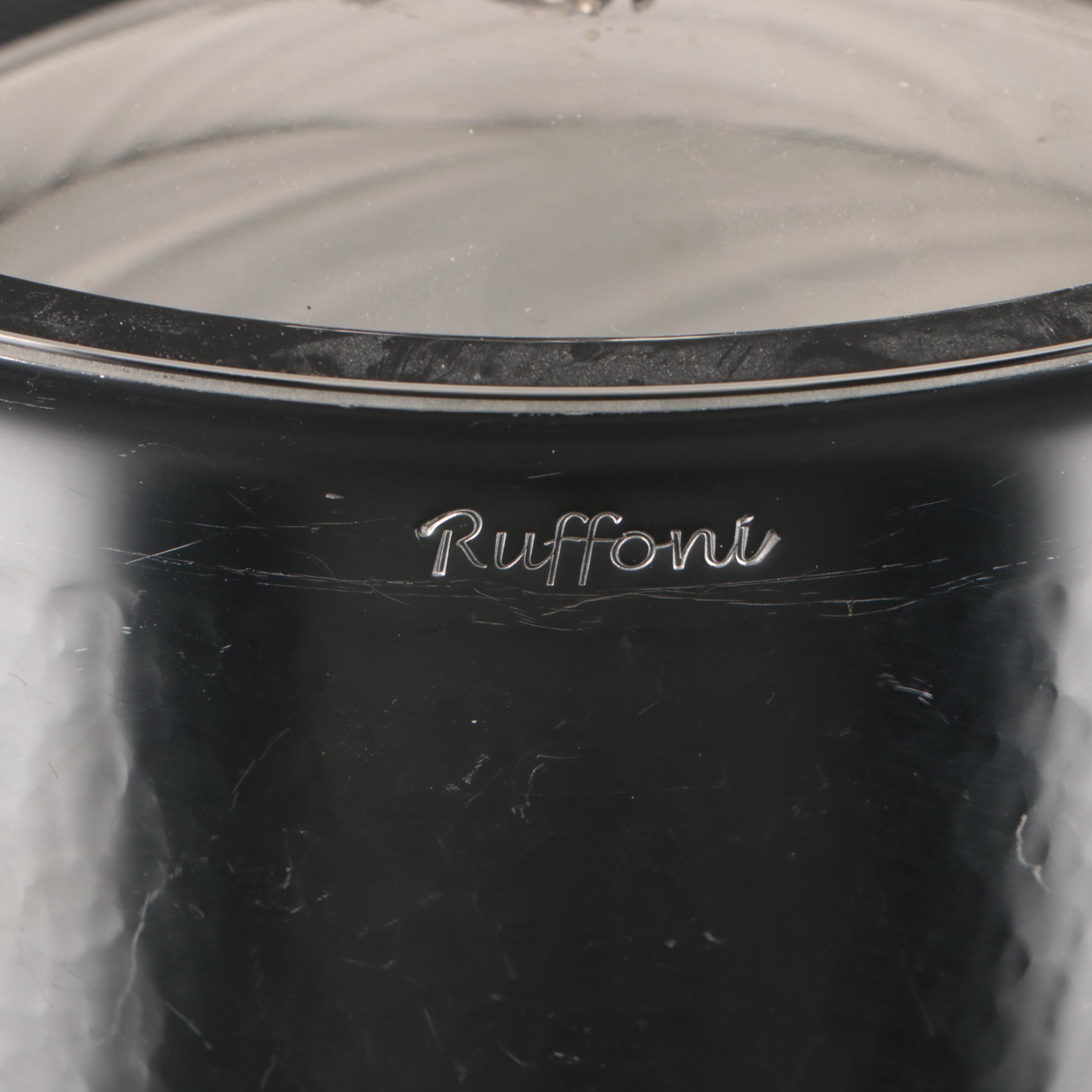 Ruffoni Opus Prima Hammered Stainless Steel Saucepans and Sauté Pan