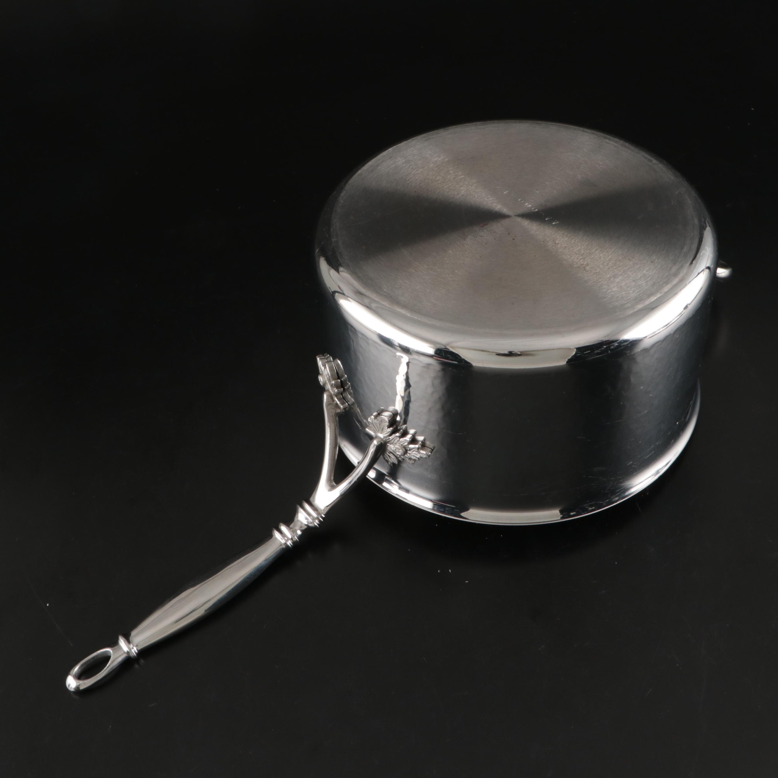 Ruffoni Opus Prima Hammered Stainless Steel Saucepans and Sauté Pan