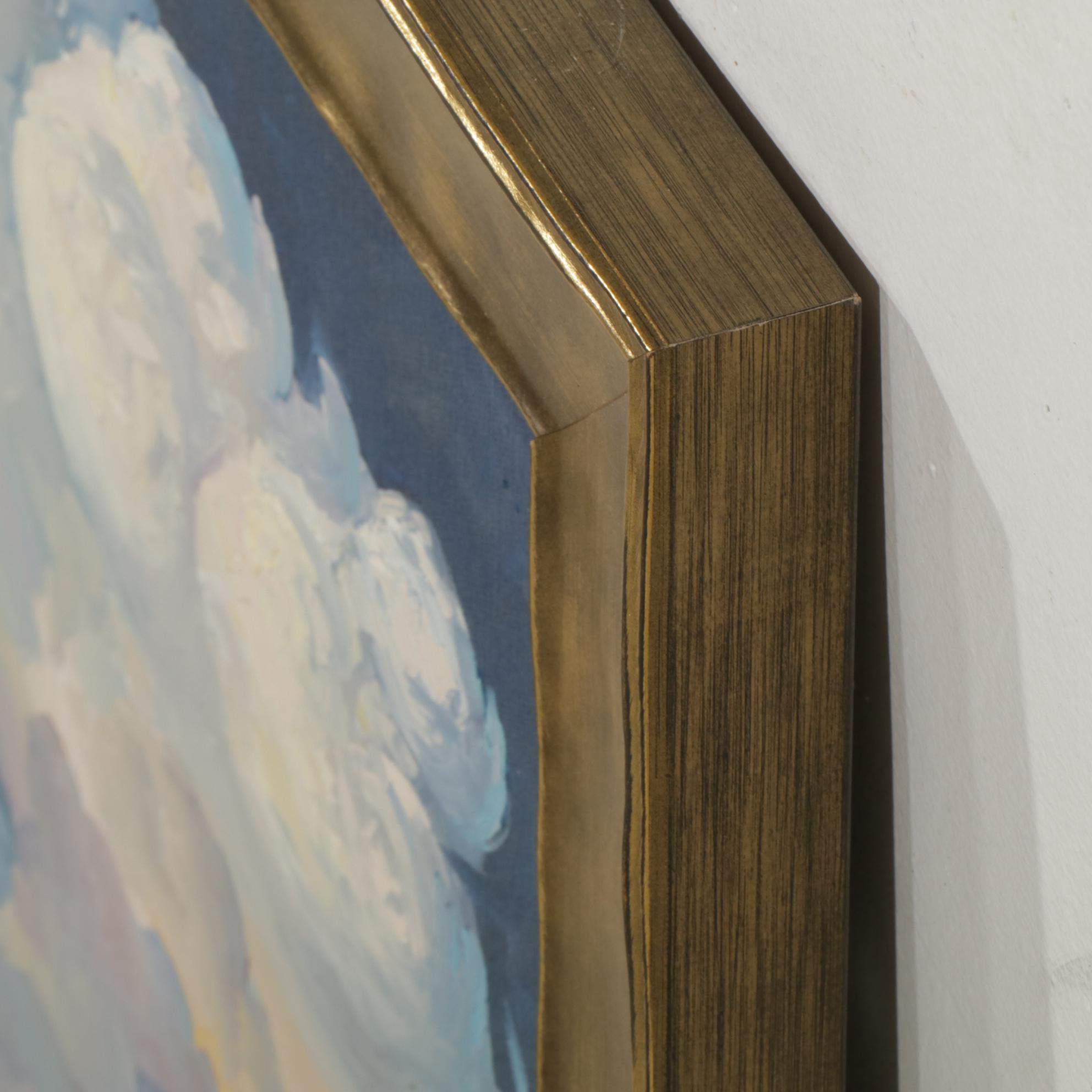 William Hawkins Contrasting Colors Mountain Landscape Oil Painting