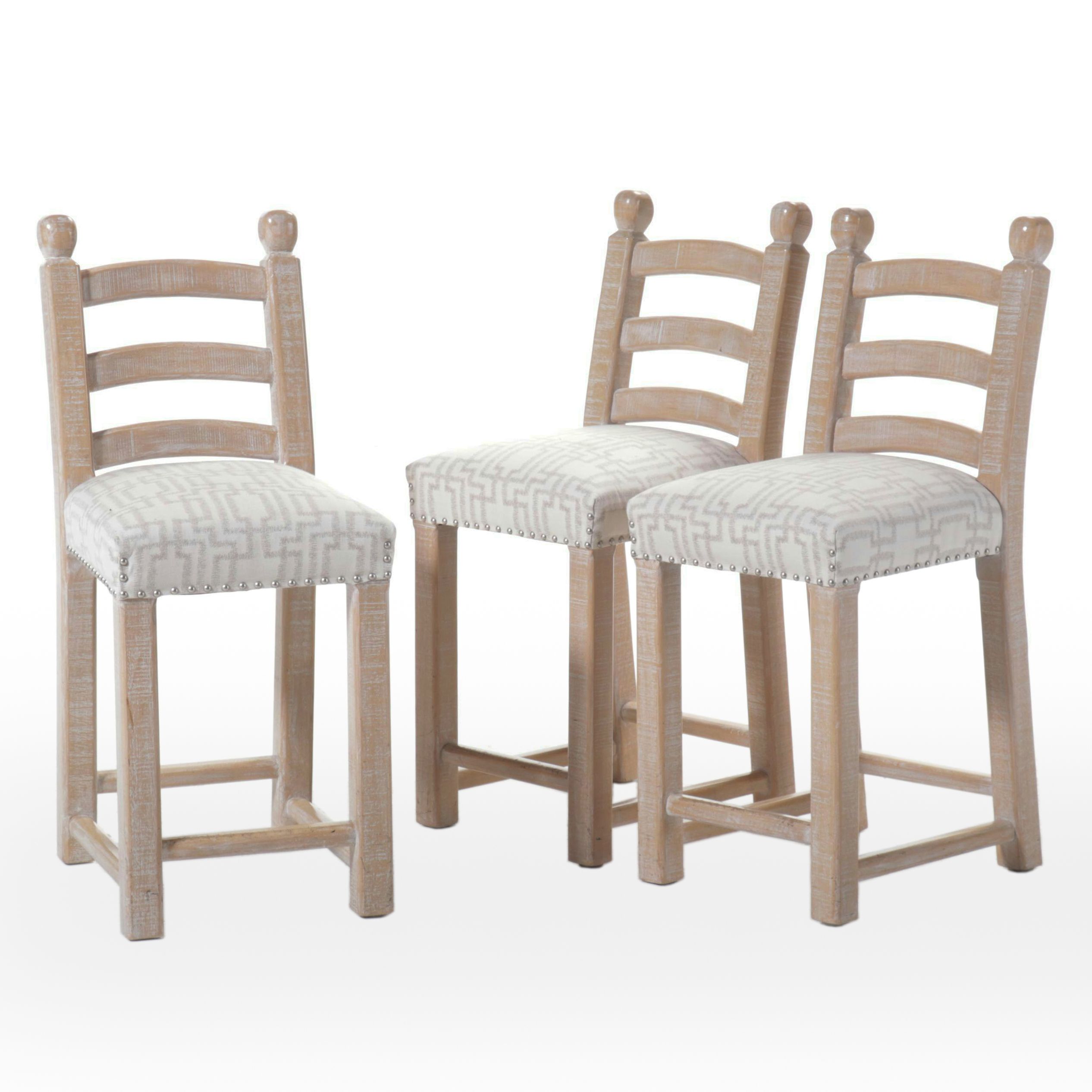 Set of Three Contemporary Barstools