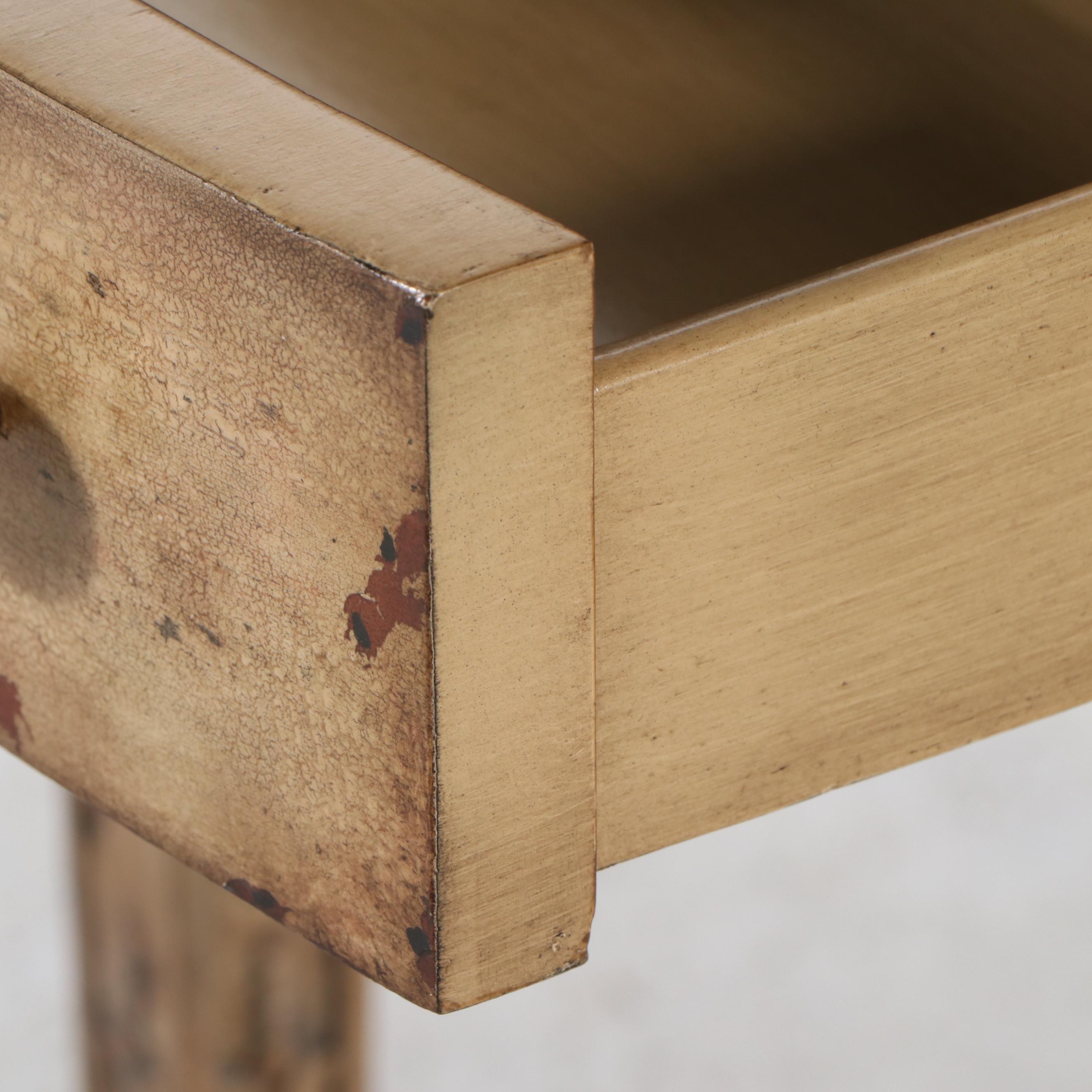 La Barge Painted Wood Drop-Leaf Side Table