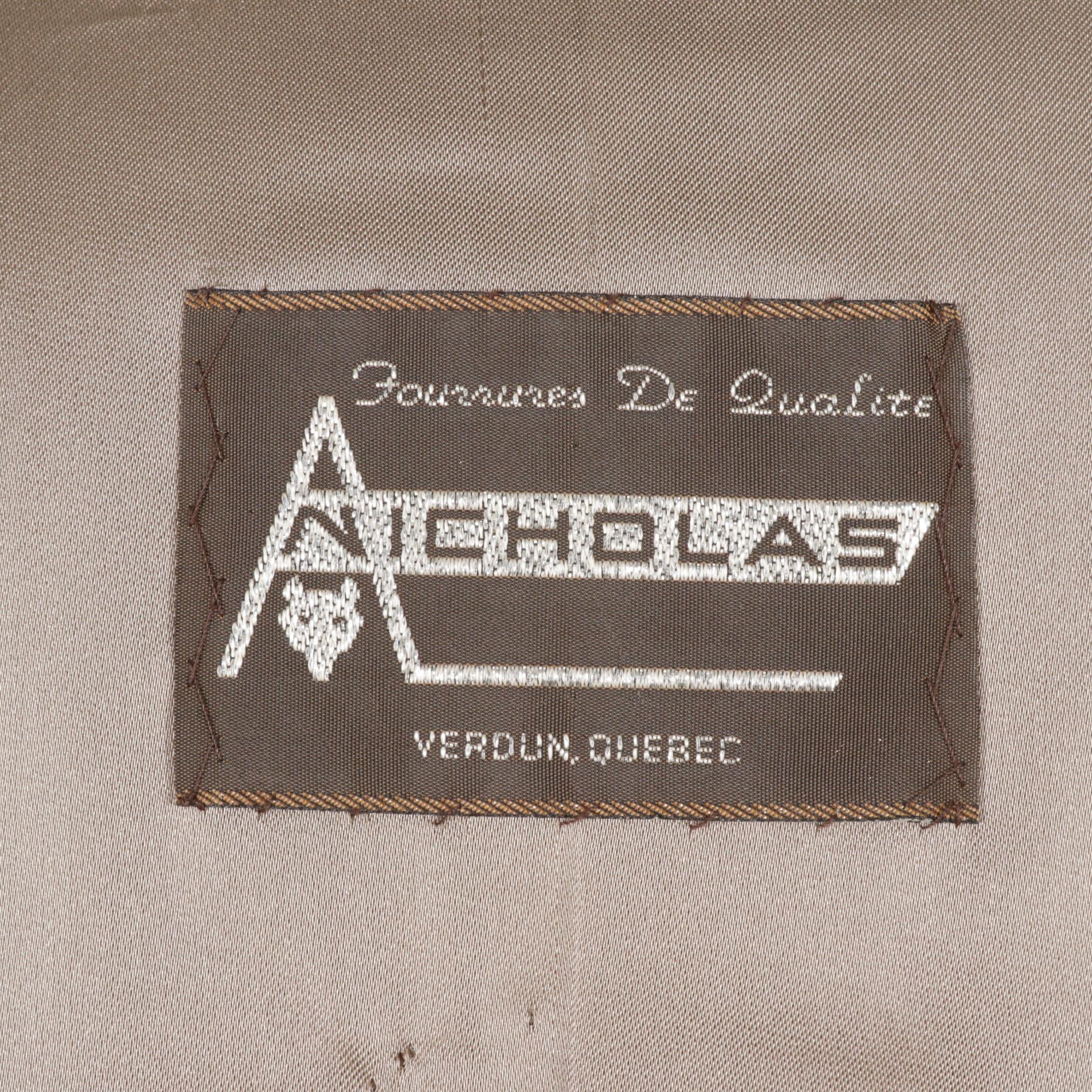 Phantom Sheared Beaver Fur Coat with Mink Fur Trim