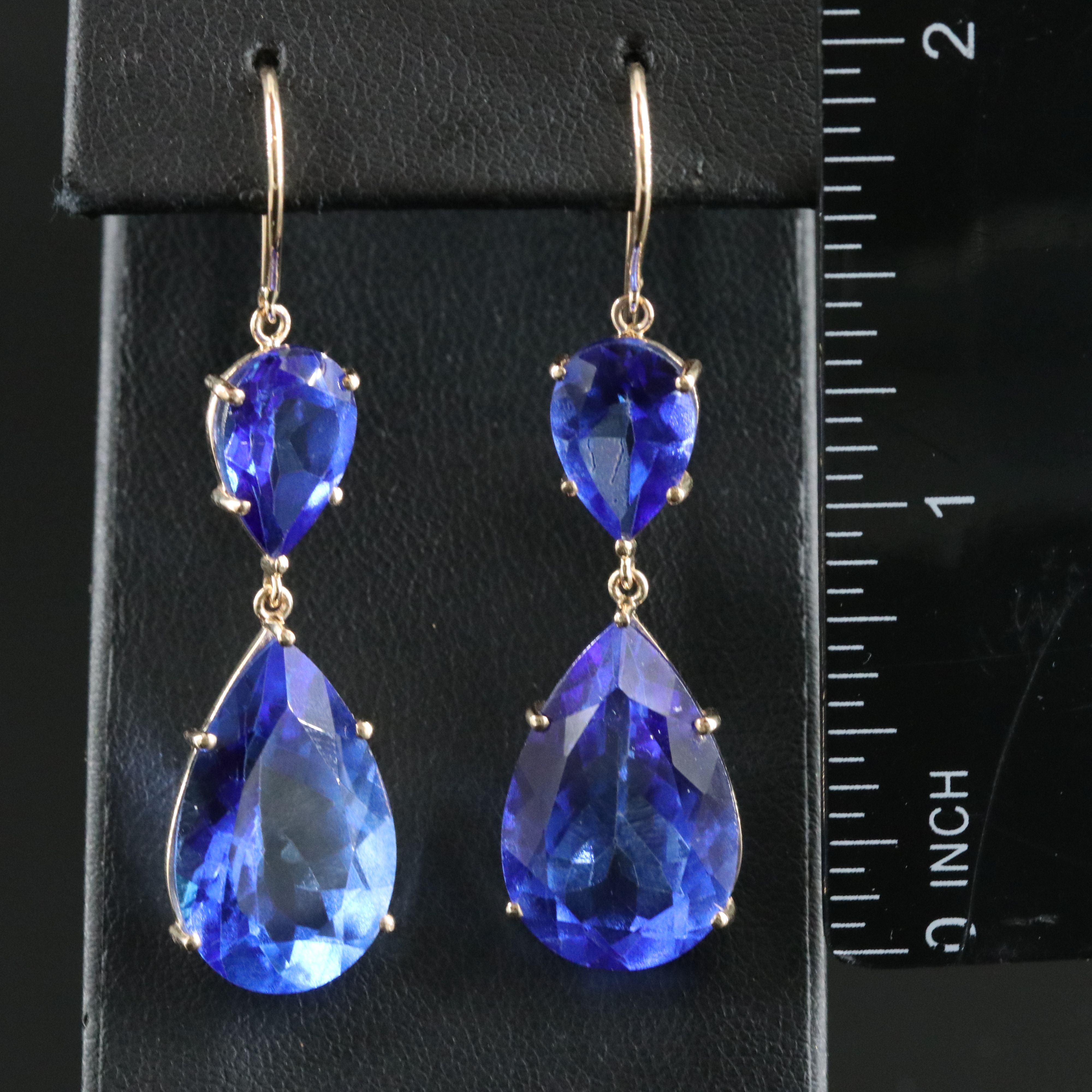 14K Topaz Earrings