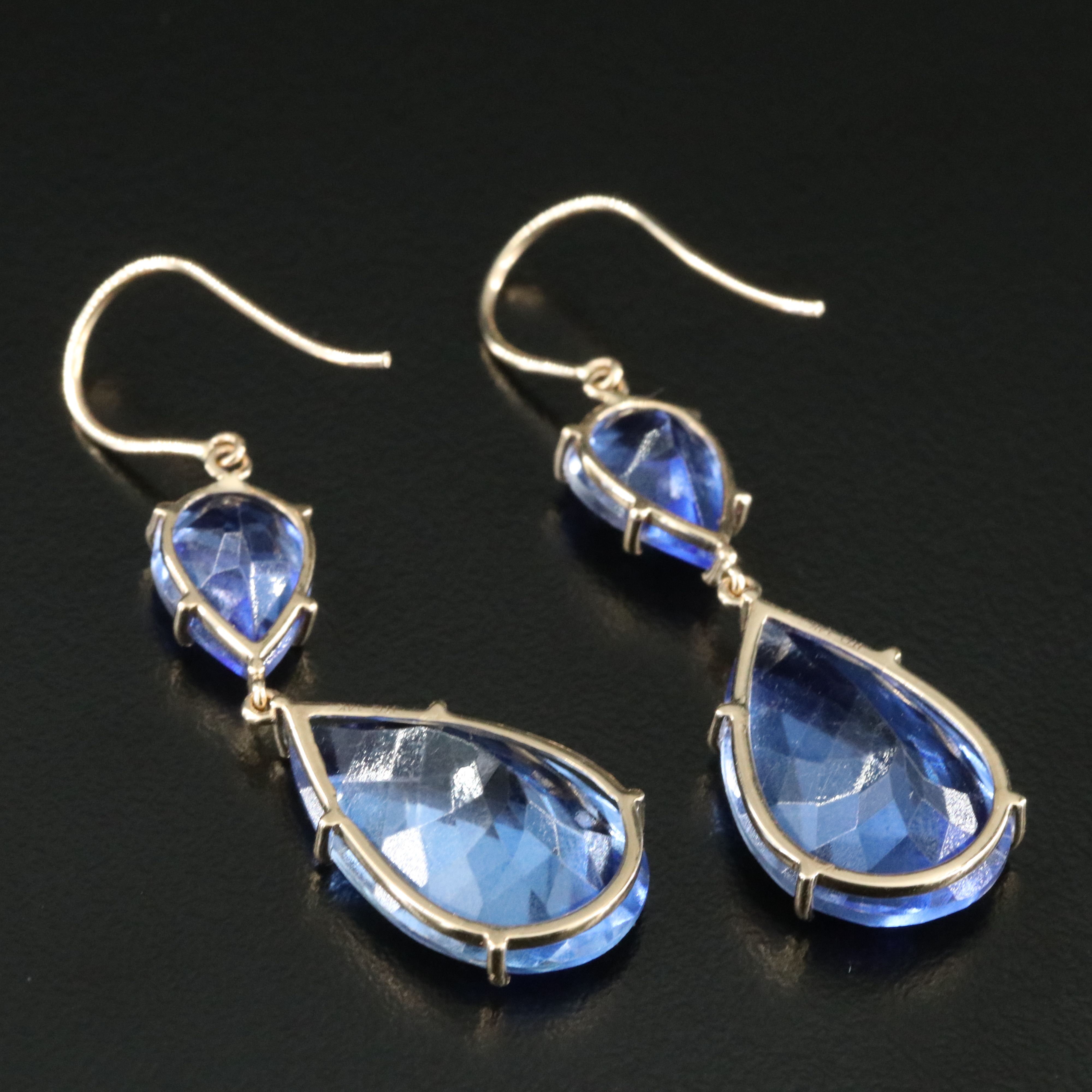 14K Topaz Earrings