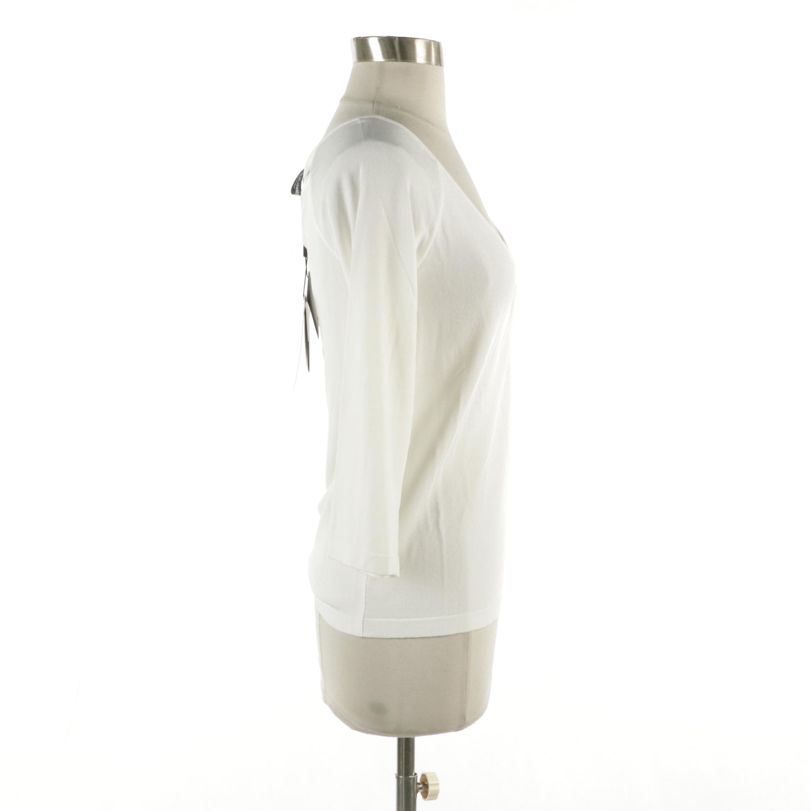 Dolce & Gabbana Crystal Embellished DG Logo Peekaboo Top with Tag