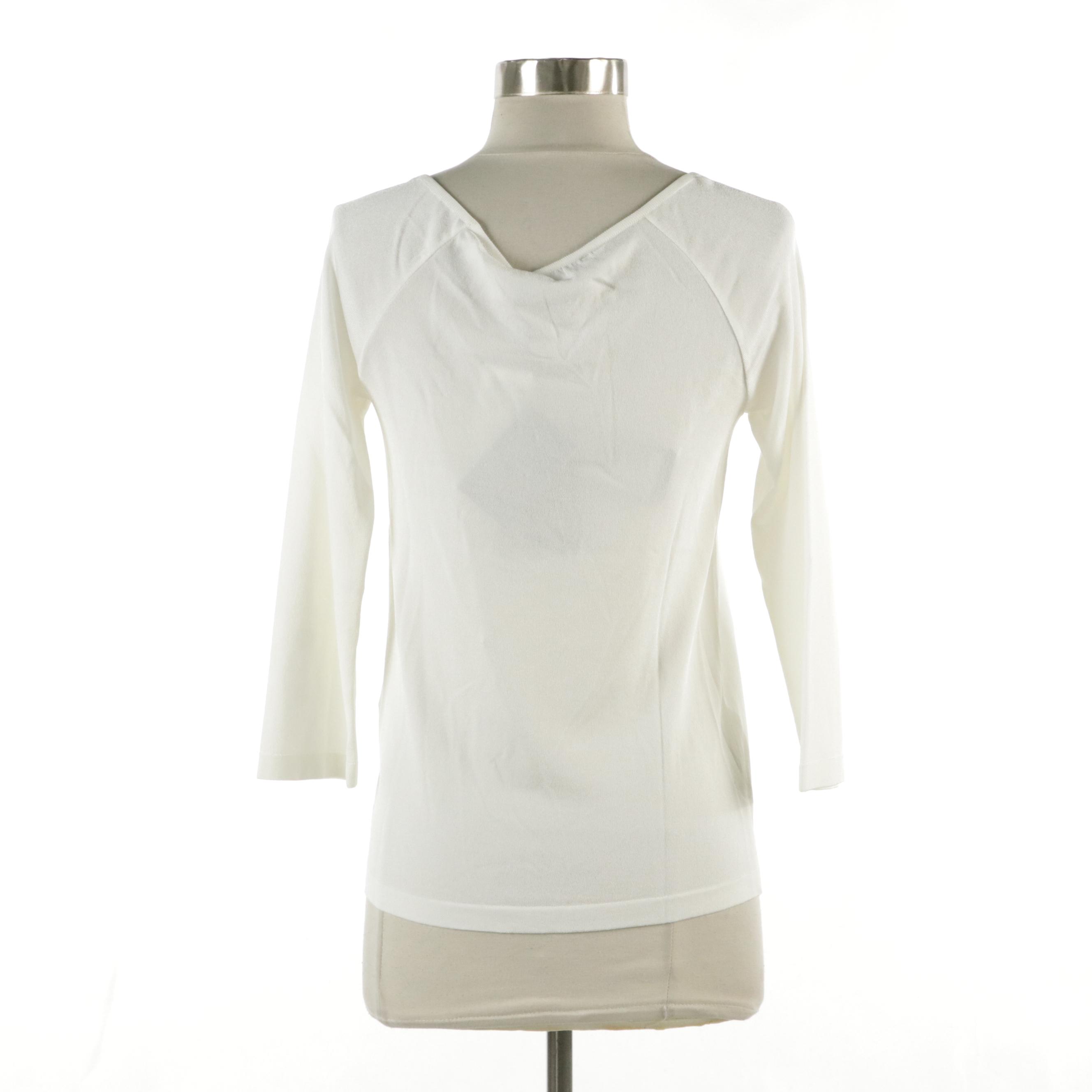 Dolce & Gabbana Crystal Embellished DG Logo Peekaboo Top with Tag