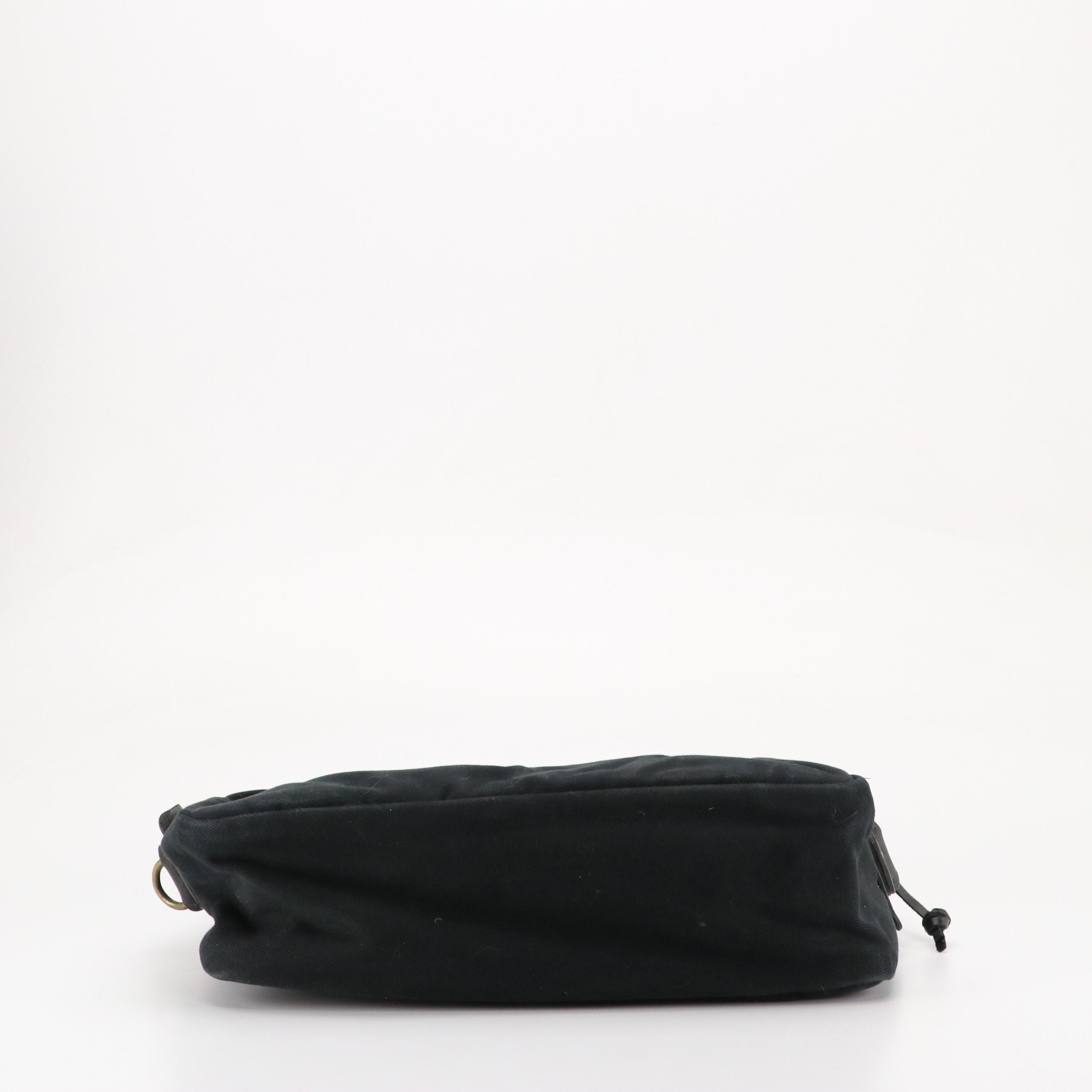 Filson Original Two-Way Briefcase in Black Canvas and Leather Trim