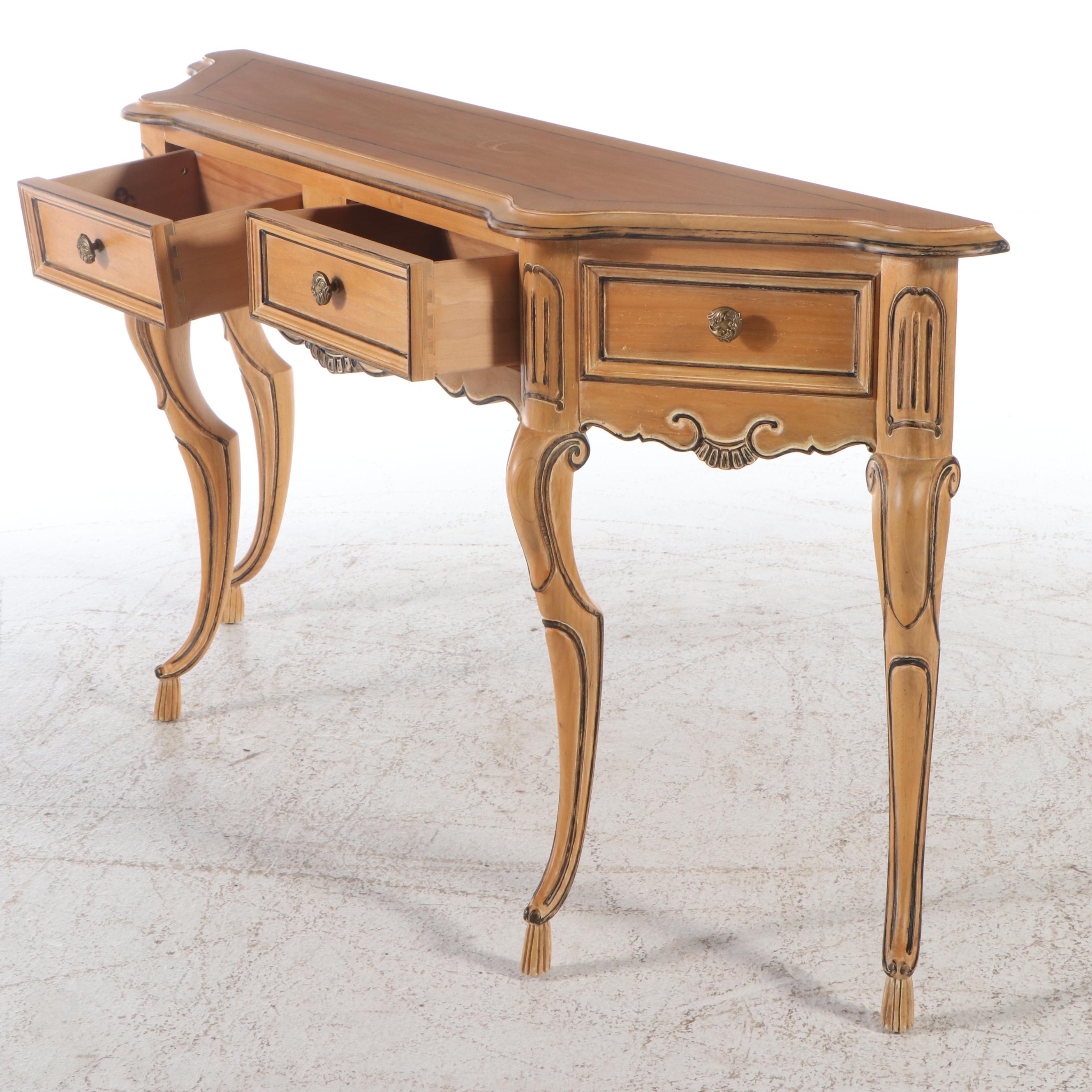 Drexel Louis XV Style Console Table