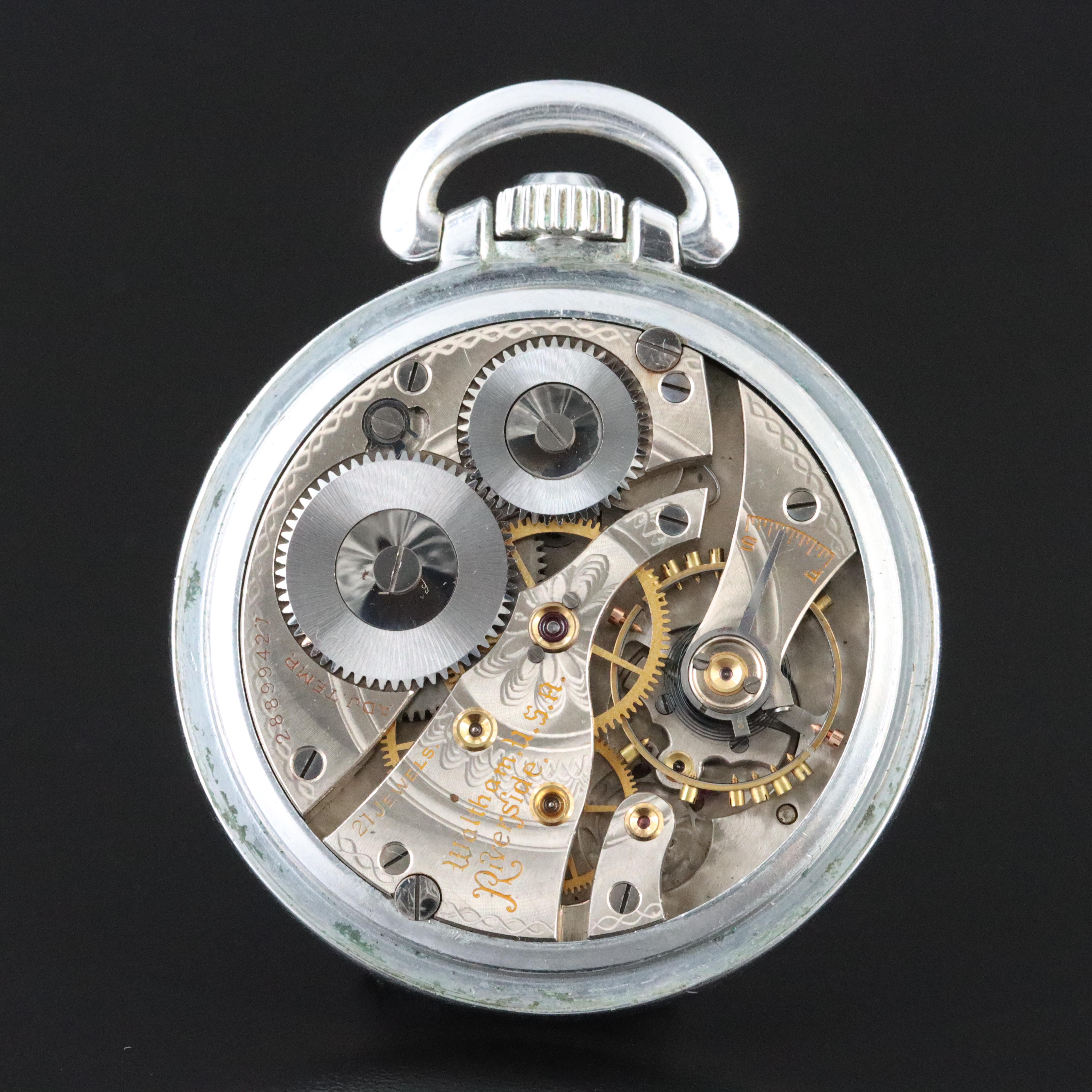 Riverside Waltham 21 Jewels Pocket Watch