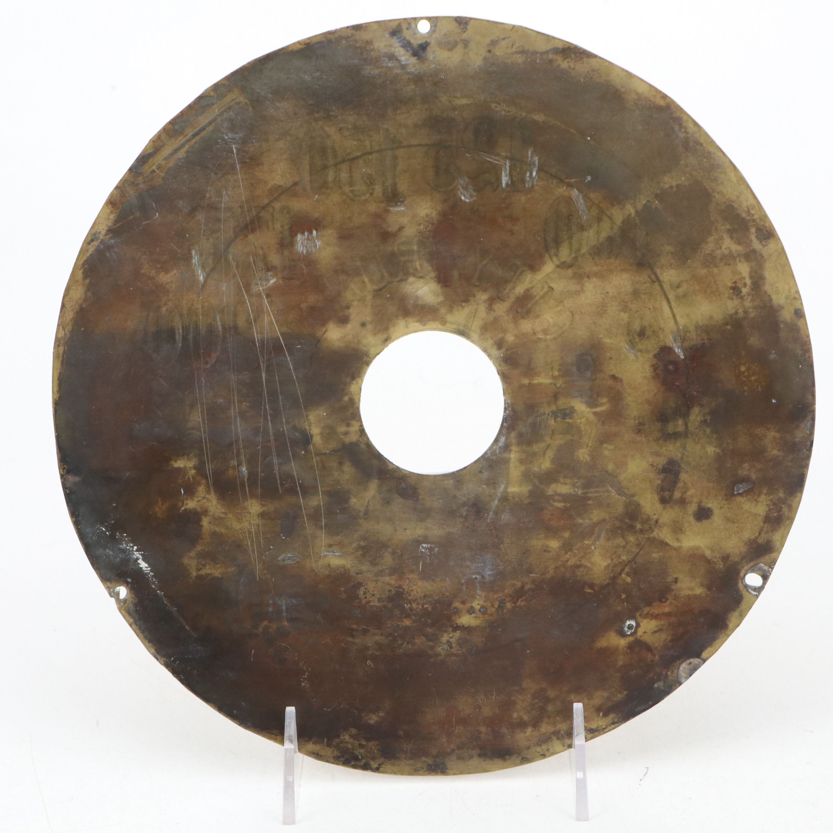 Brass Presentation Fire Horn and Pressure Gauge Faceplate