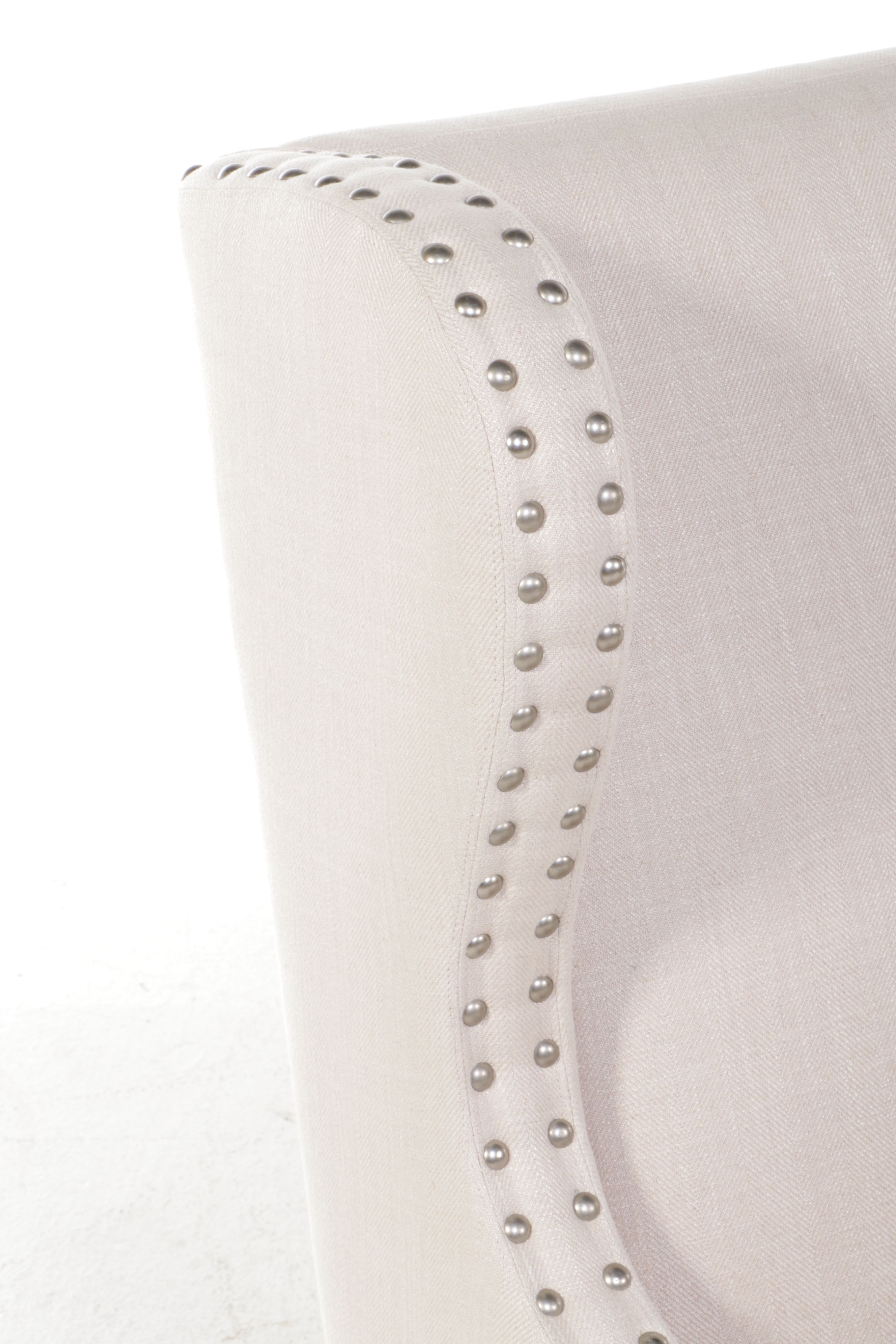 Lillian August Fine Furniture Linen Upholstered Wingback Armchair